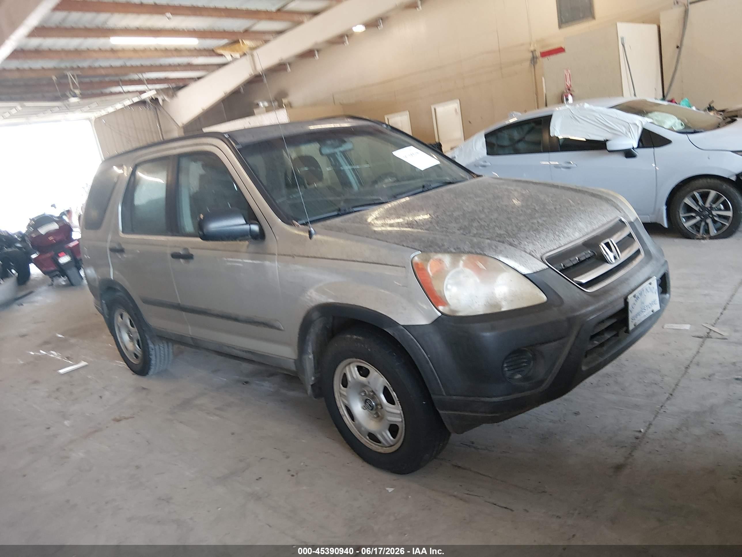 2006 Honda Cr-v Lx Silver vin: SHSRD68566U407077