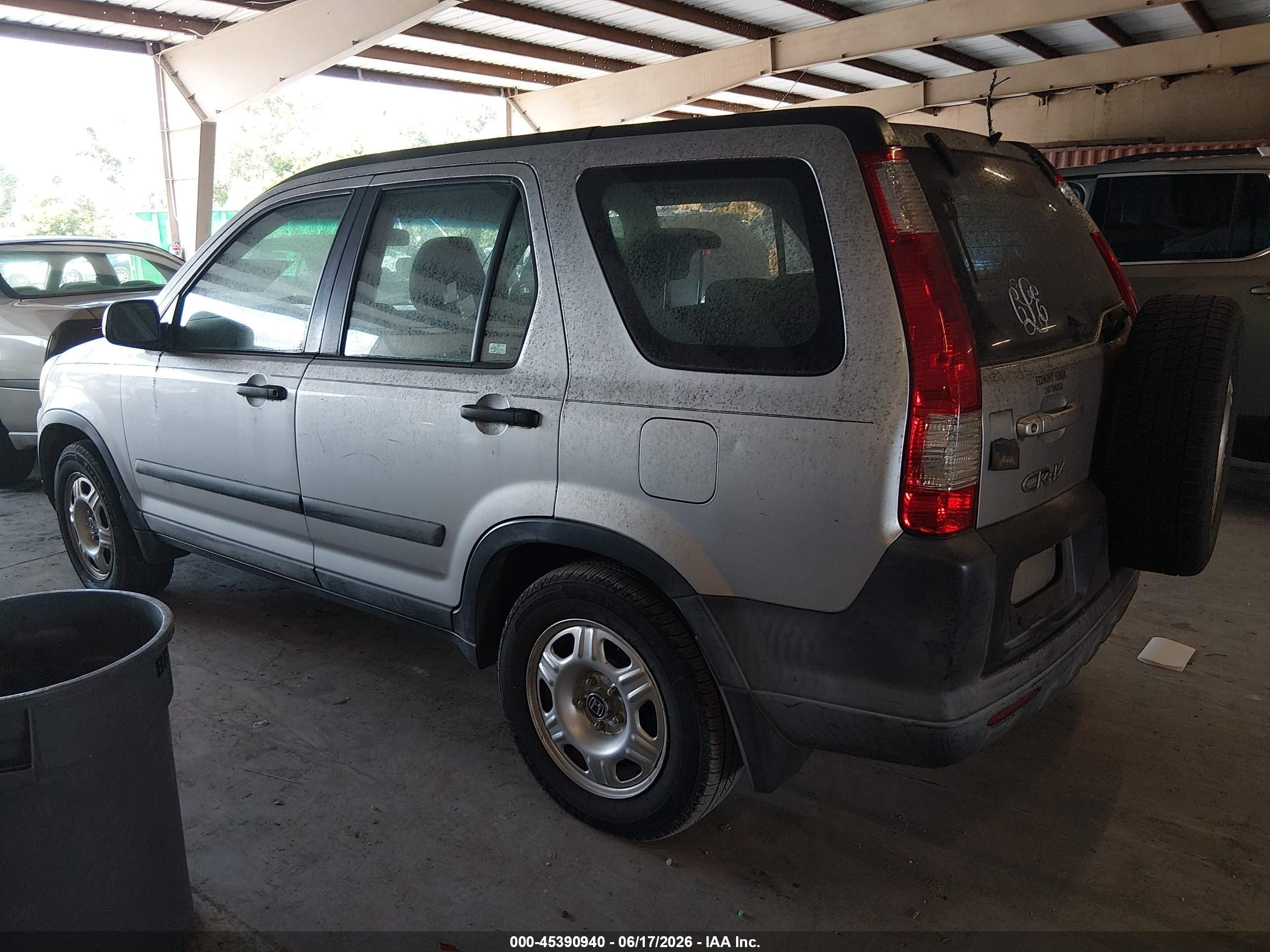 2006 Honda Cr-v Lx Silver vin: SHSRD68566U407077