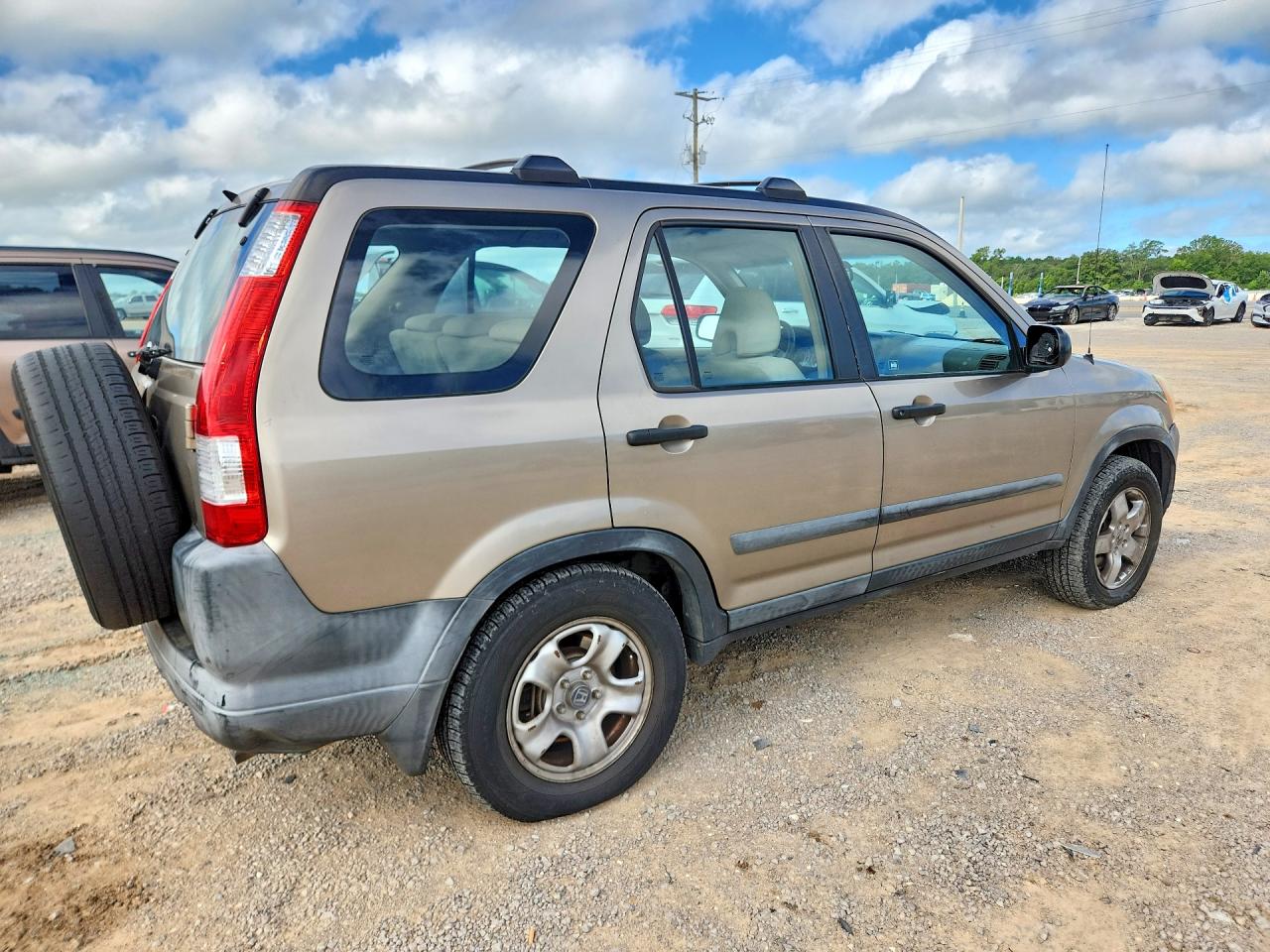 2005 Honda Cr-v Lx Золотой vin: SHSRD68575U309206
