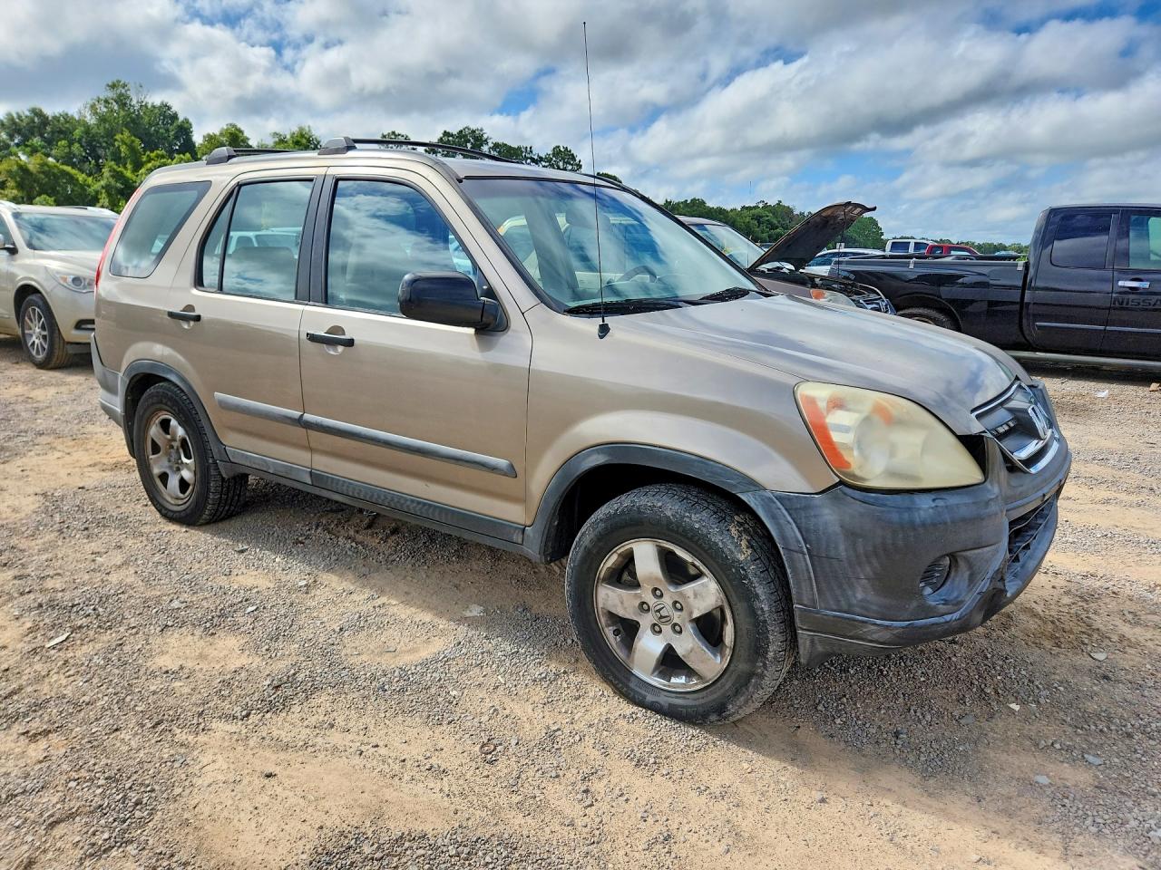 2005 Honda Cr-v Lx Золотой vin: SHSRD68575U309206
