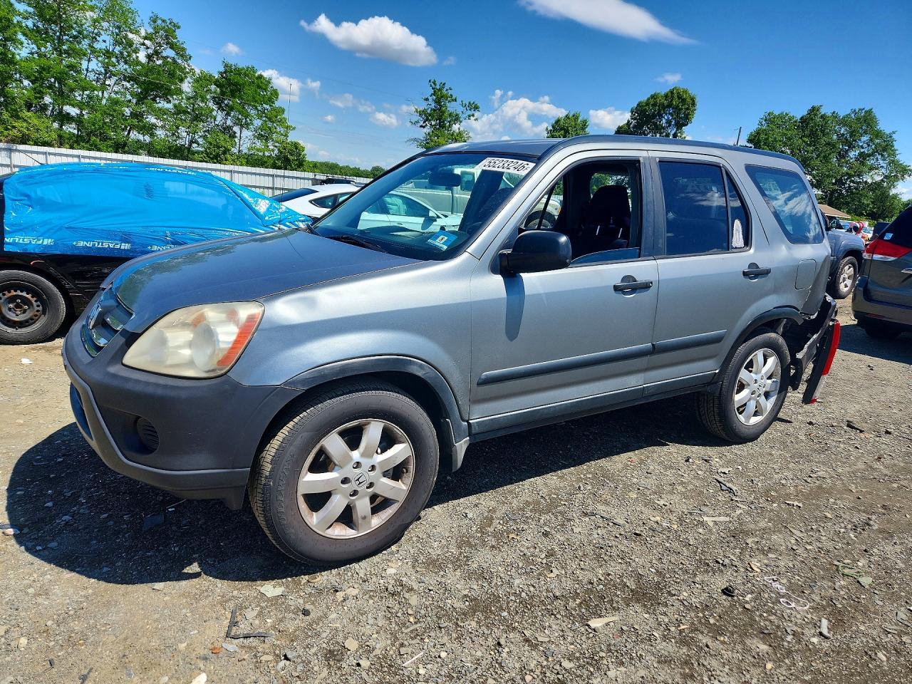 2006 Honda Cr-v Lx Серый vin: SHSRD68576U409730