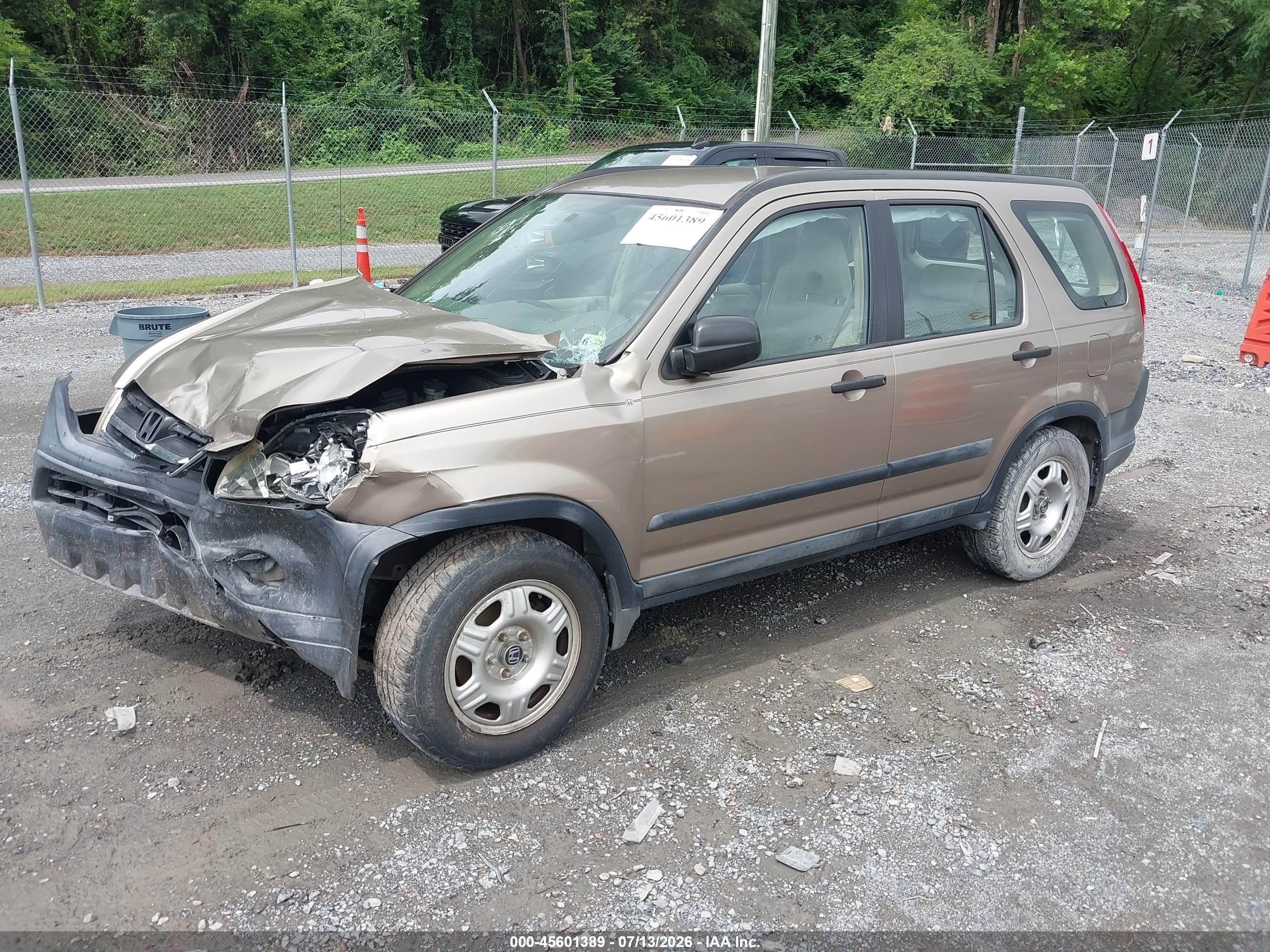 2005 Honda Cr-v Lx Gold vin: SHSRD68585U303527