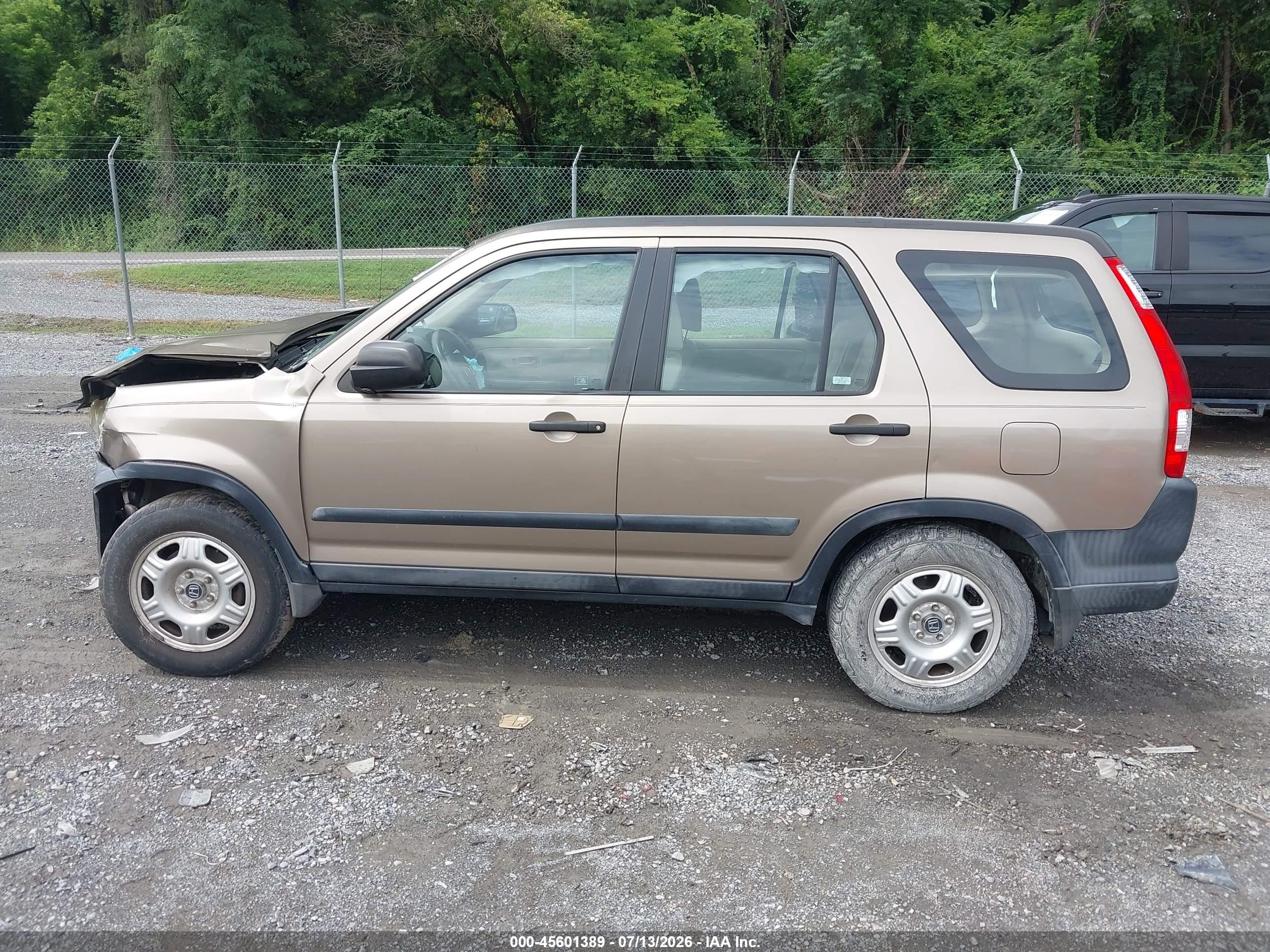 2005 Honda Cr-v Lx Gold vin: SHSRD68585U303527