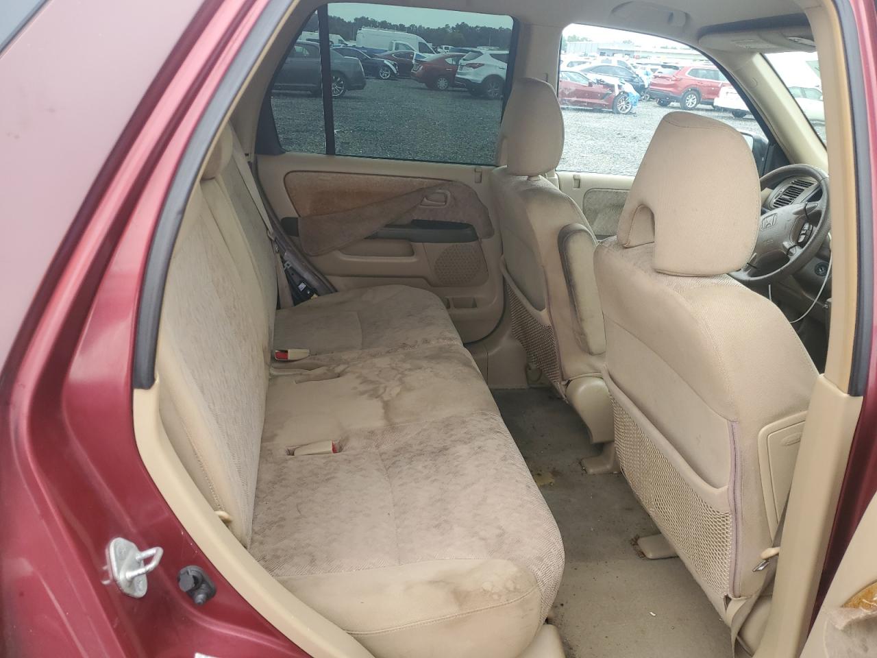 2005 Honda Cr-v Lx Red vin: SHSRD68585U307495