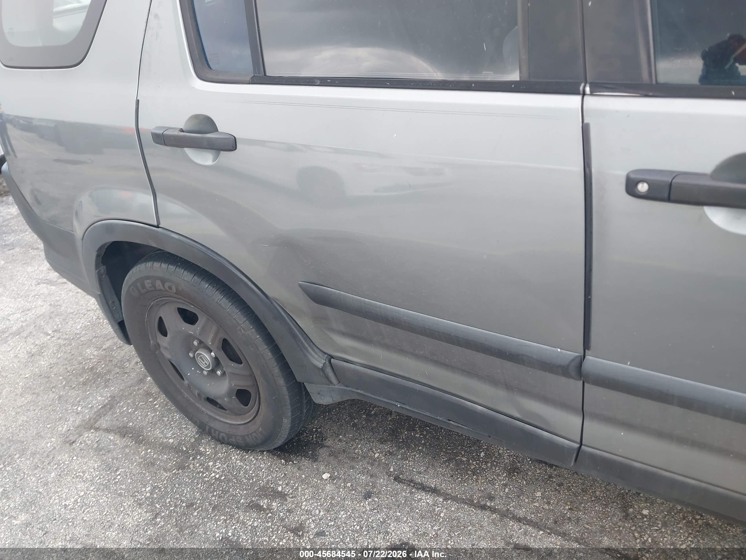 2006 Honda Cr-v Lx Серый vin: SHSRD68586U403628