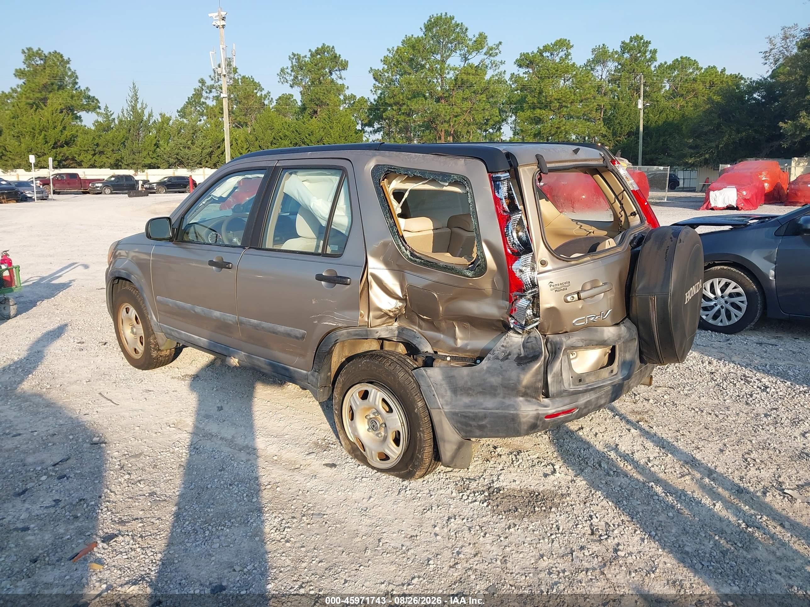2006 Honda Cr-v Lx Gold vin: SHSRD68586U406903