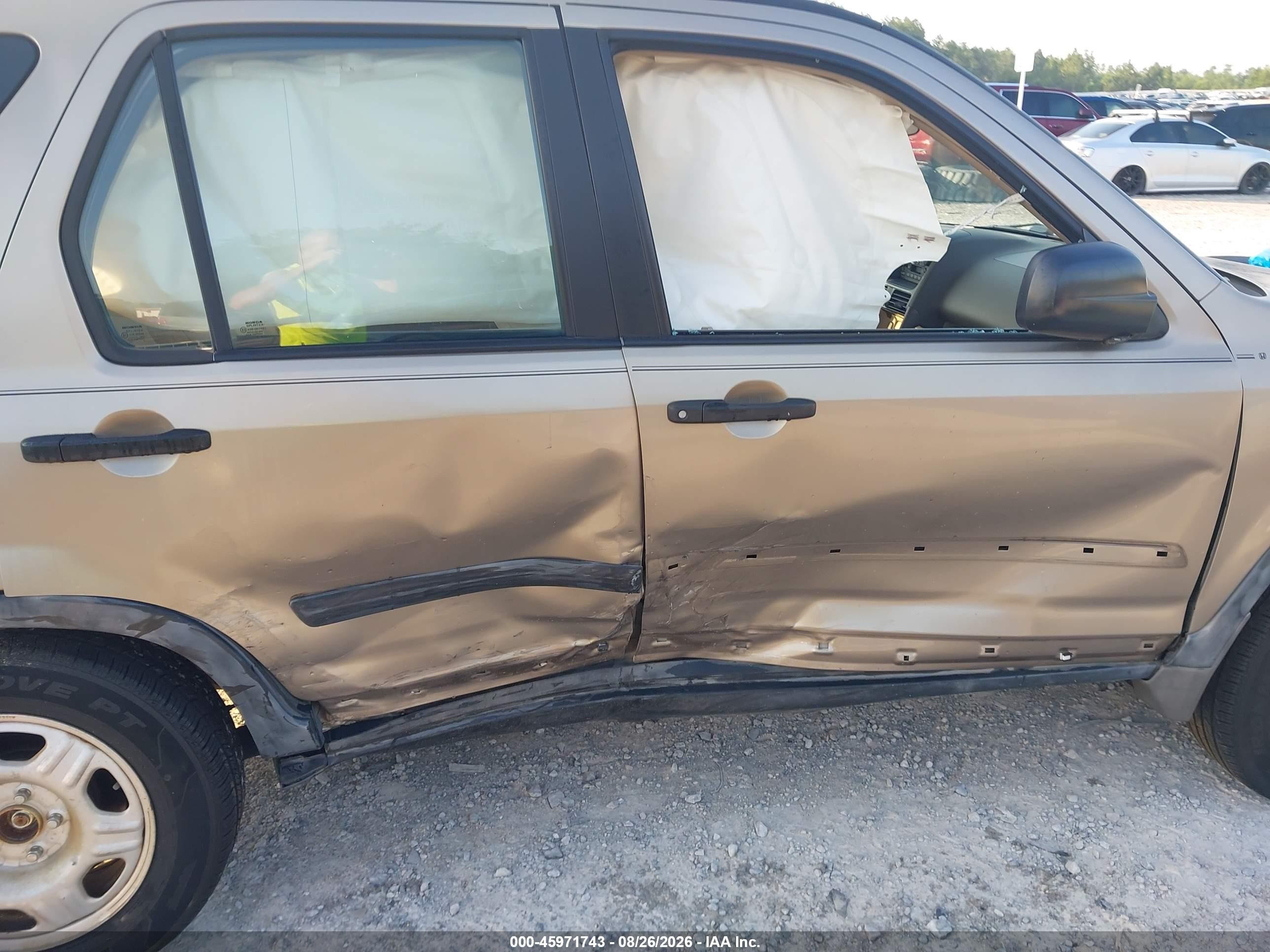 2006 Honda Cr-v Lx Gold vin: SHSRD68586U406903