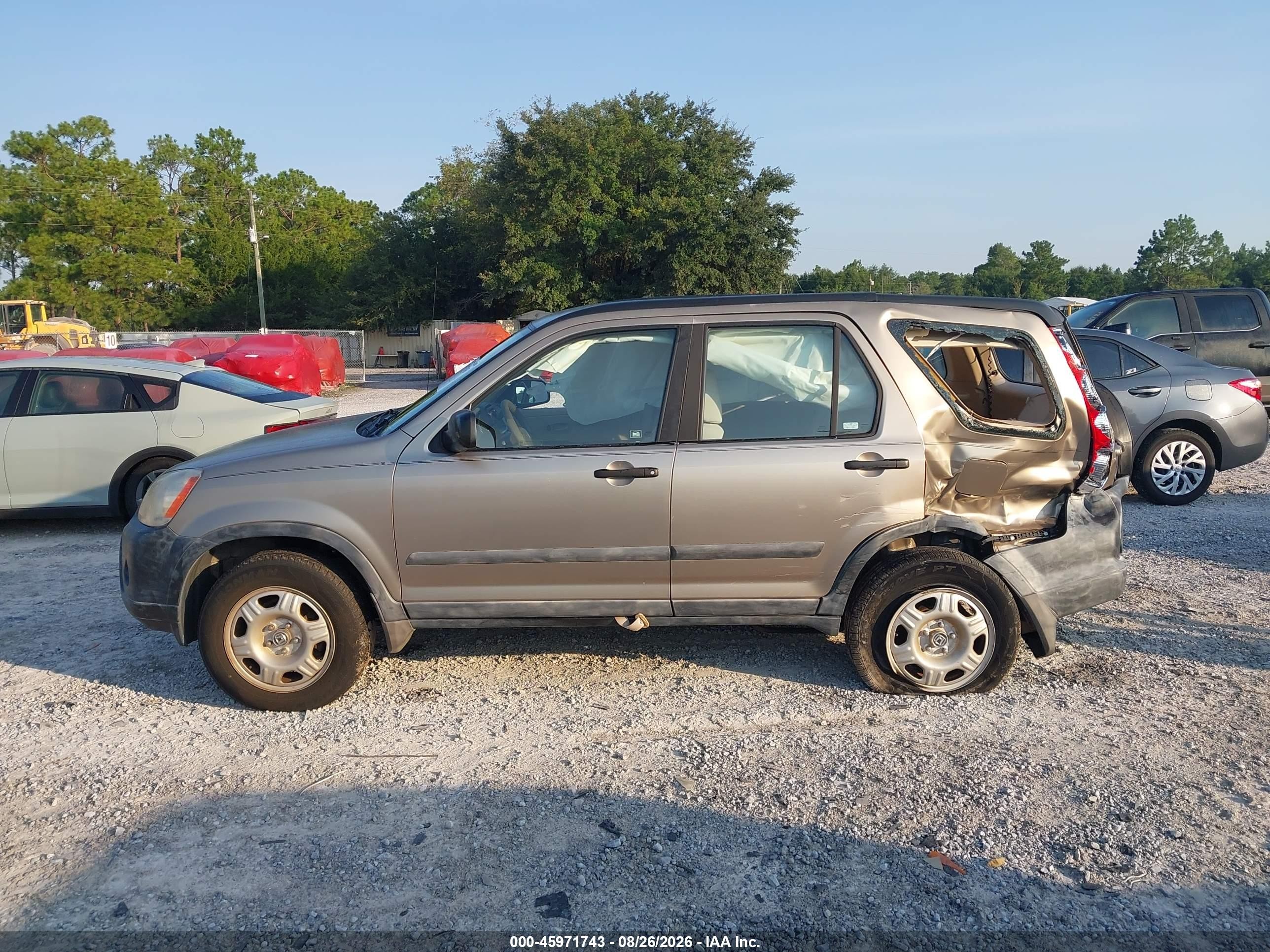 2006 Honda Cr-v Lx Gold vin: SHSRD68586U406903