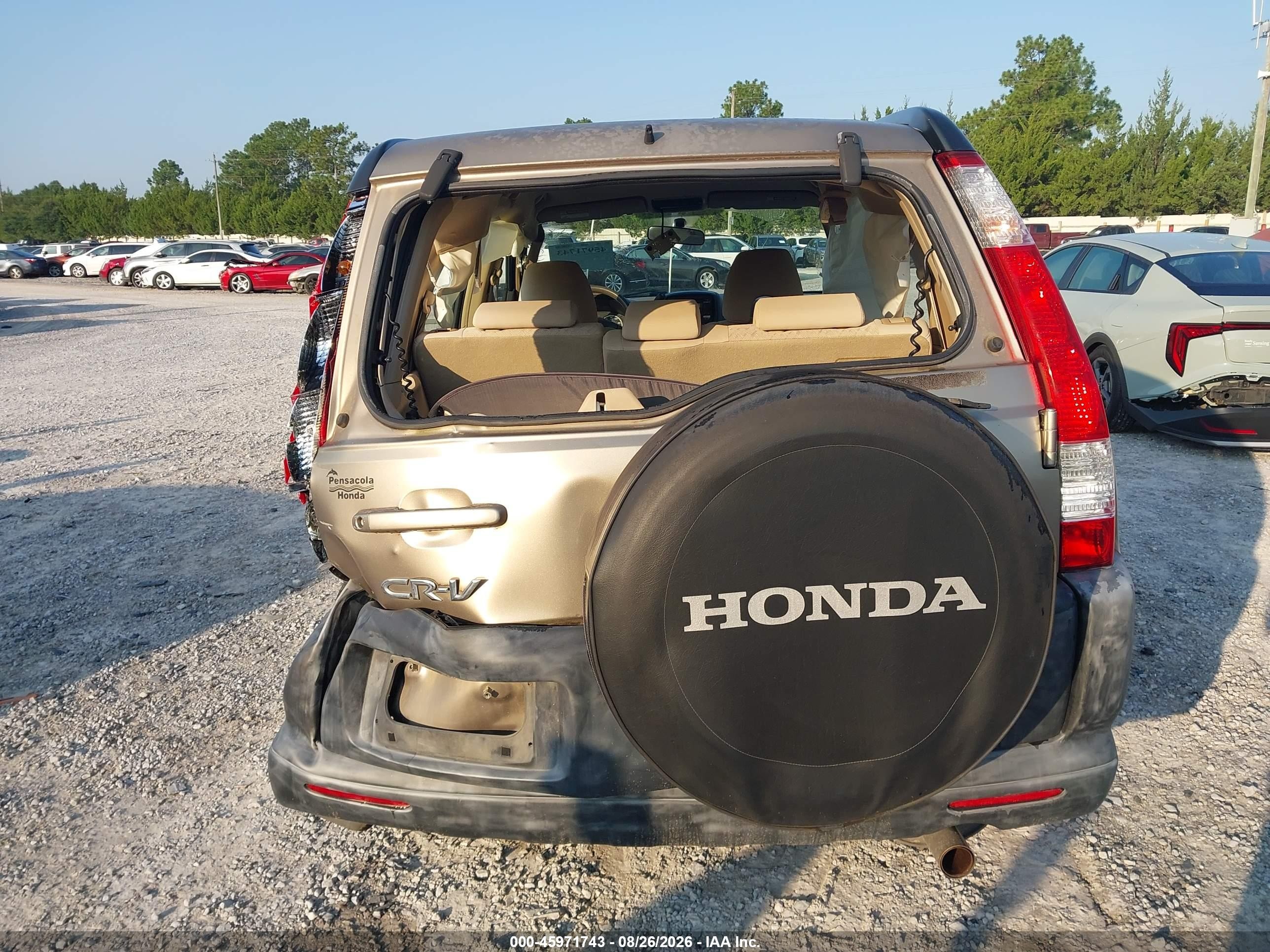 2006 Honda Cr-v Lx Gold vin: SHSRD68586U406903