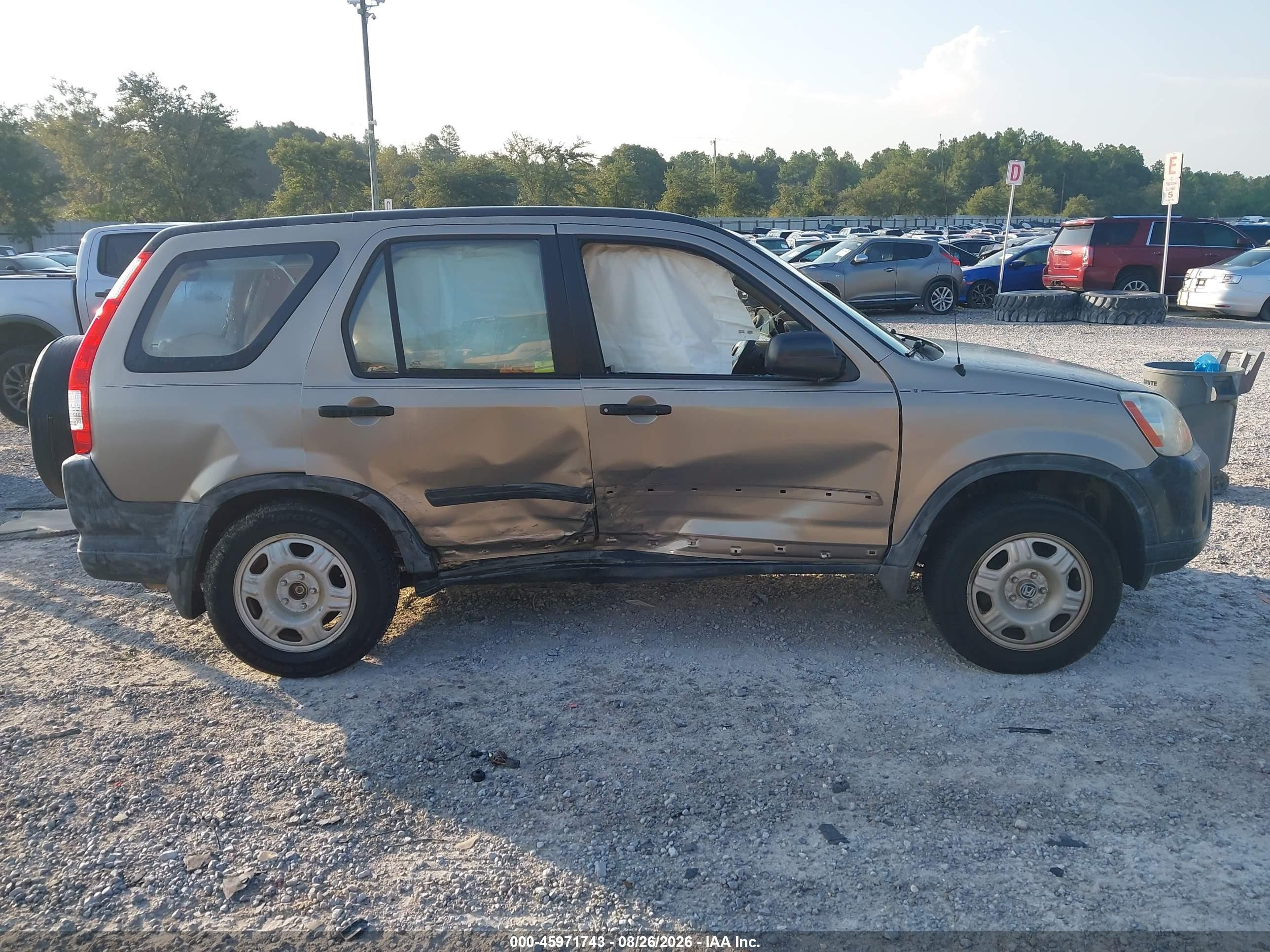 2006 Honda Cr-v Lx Gold vin: SHSRD68586U406903