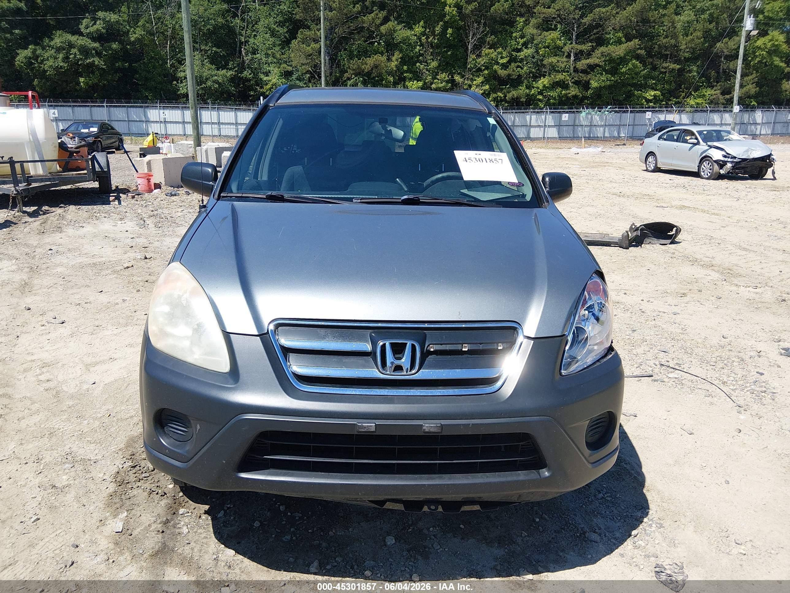 2005 Honda Cr-v Lx Silver vin: SHSRD68595U308929
