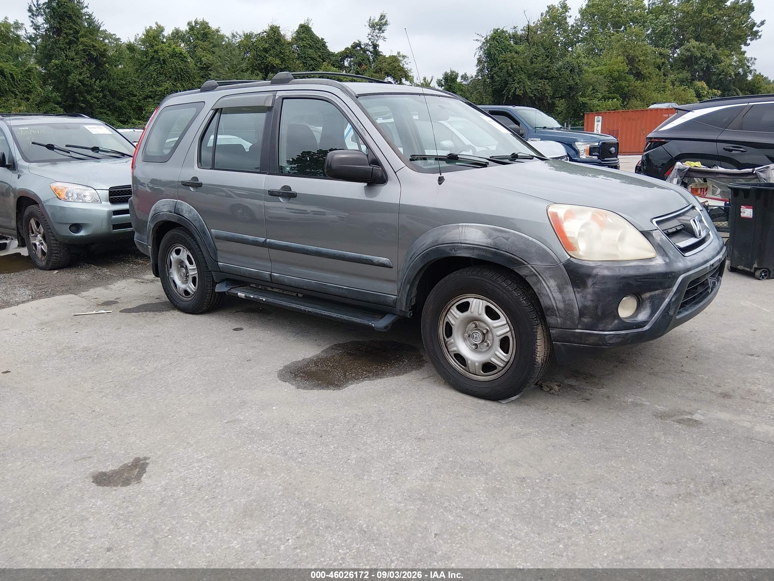2006 Honda Cr-v Lx Серый vin: SHSRD68596U405954