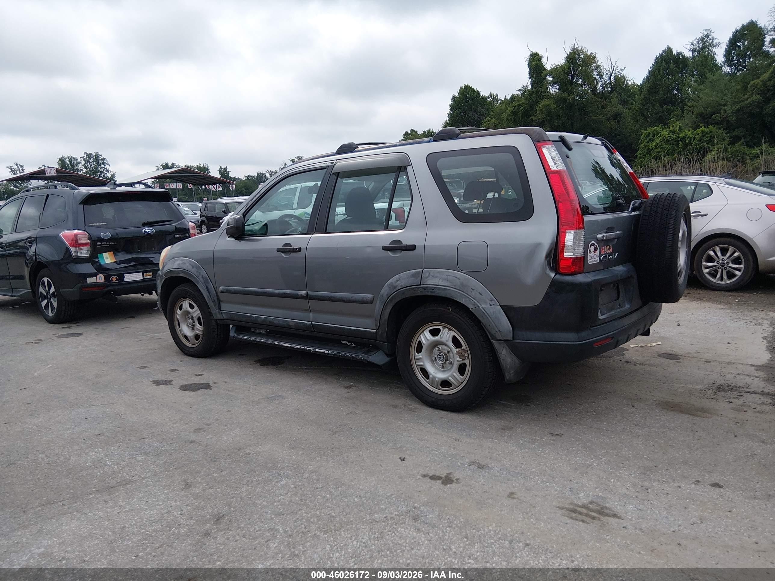 2006 Honda Cr-v Lx Серый vin: SHSRD68596U405954