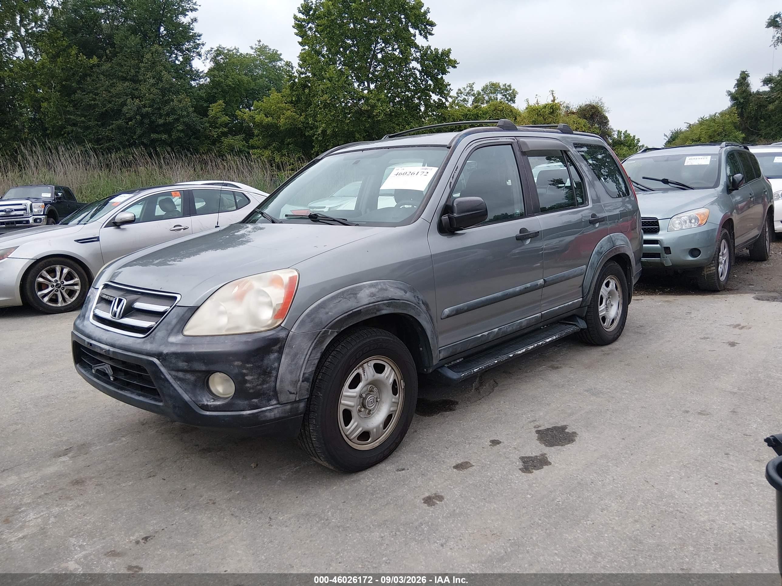 2006 Honda Cr-v Lx Серый vin: SHSRD68596U405954