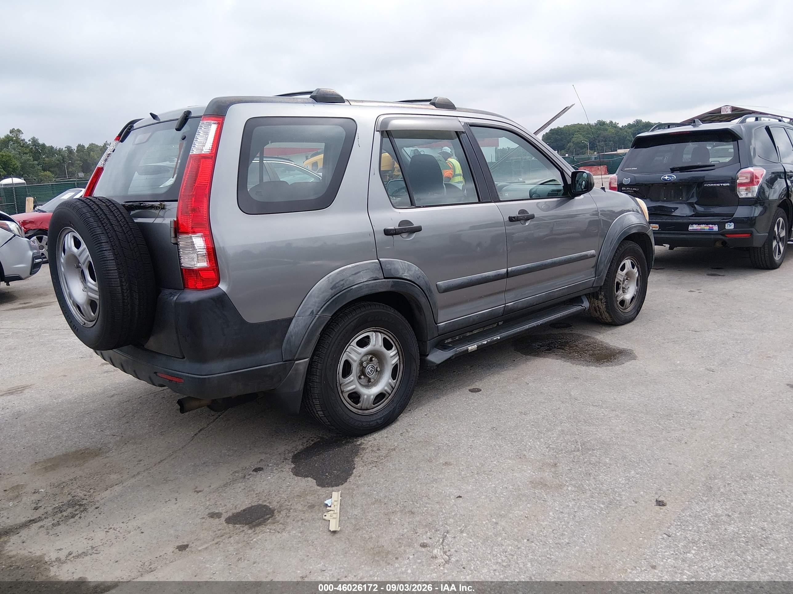 2006 Honda Cr-v Lx Серый vin: SHSRD68596U405954