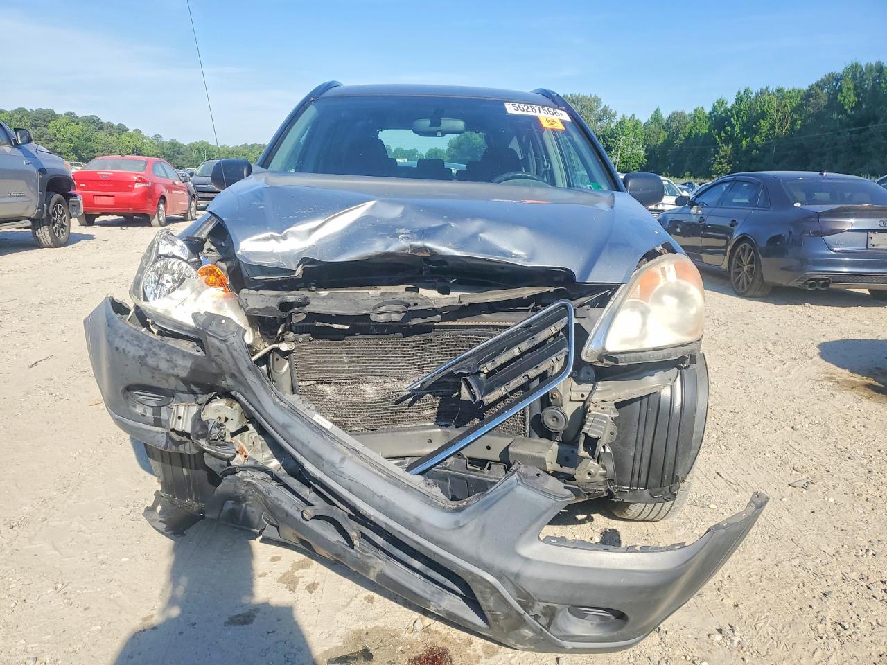 2006 Honda Cr-v Lx Gray vin: SHSRD68596U409714