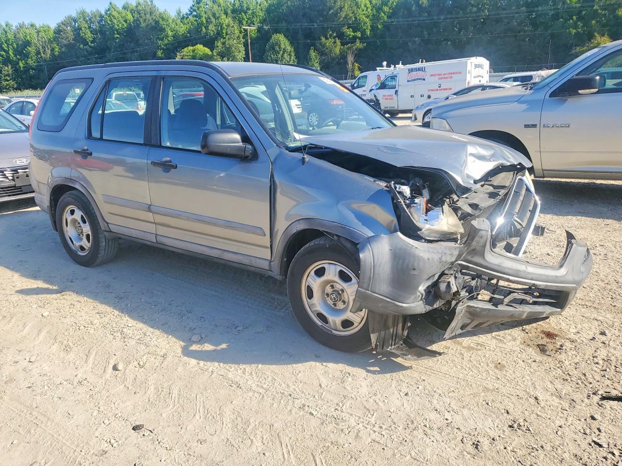 2006 Honda Cr-v Lx Gray vin: SHSRD68596U409714