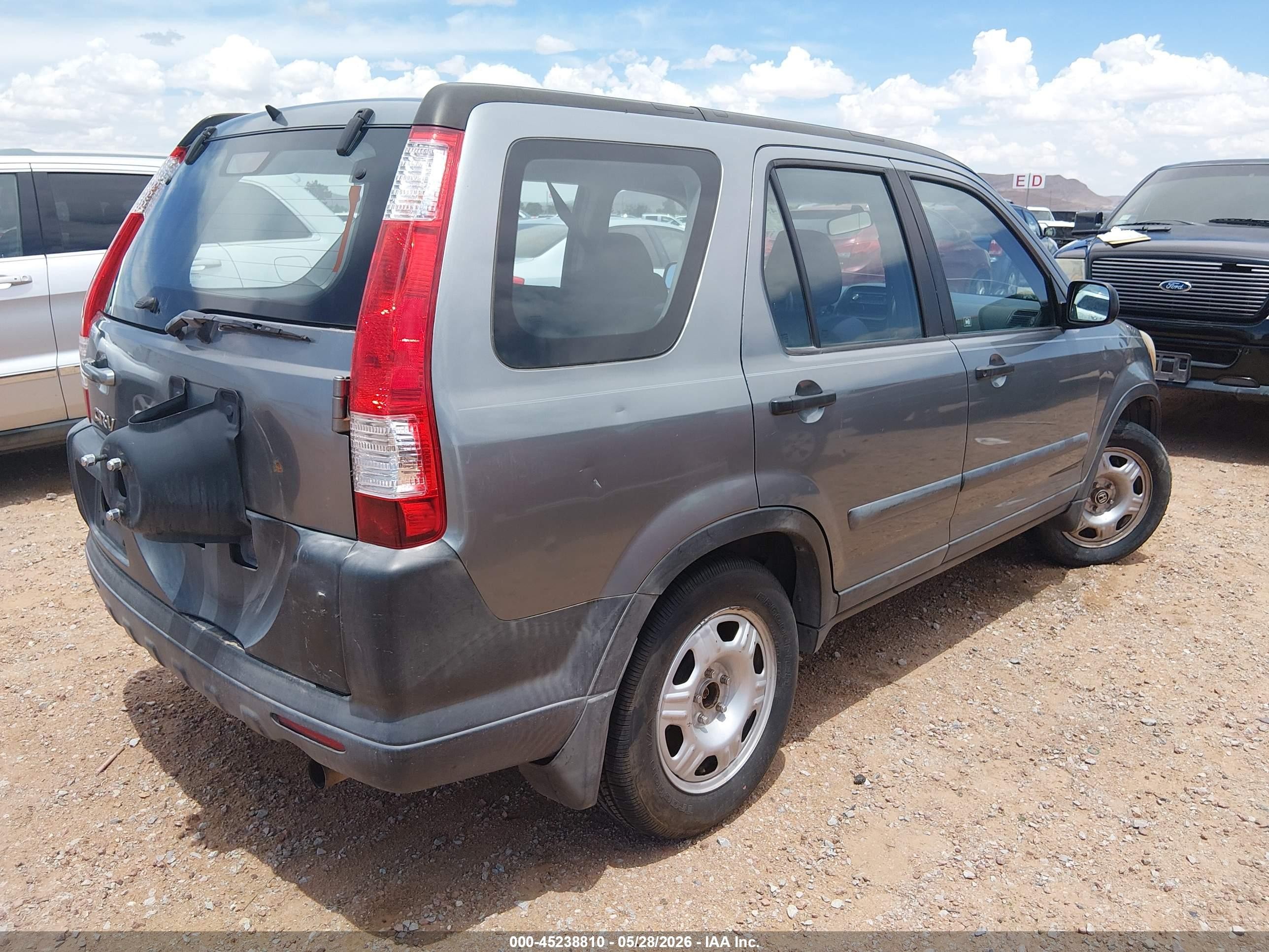 2006 Honda Cr-v Lx Серый vin: SHSRD685X6U400567