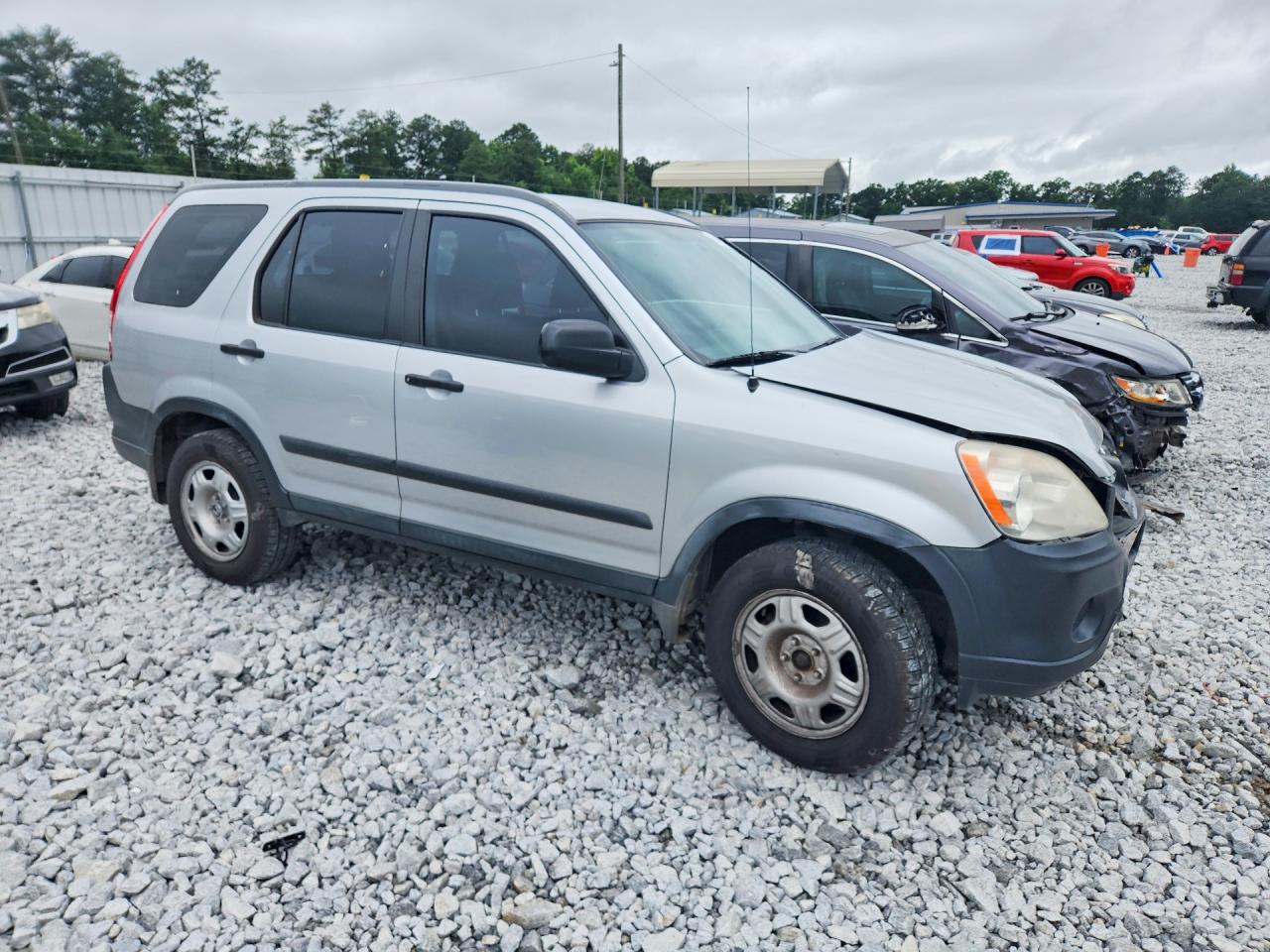 2006 Honda Cr-v Lx Silver vin: SHSRD685X6U401587