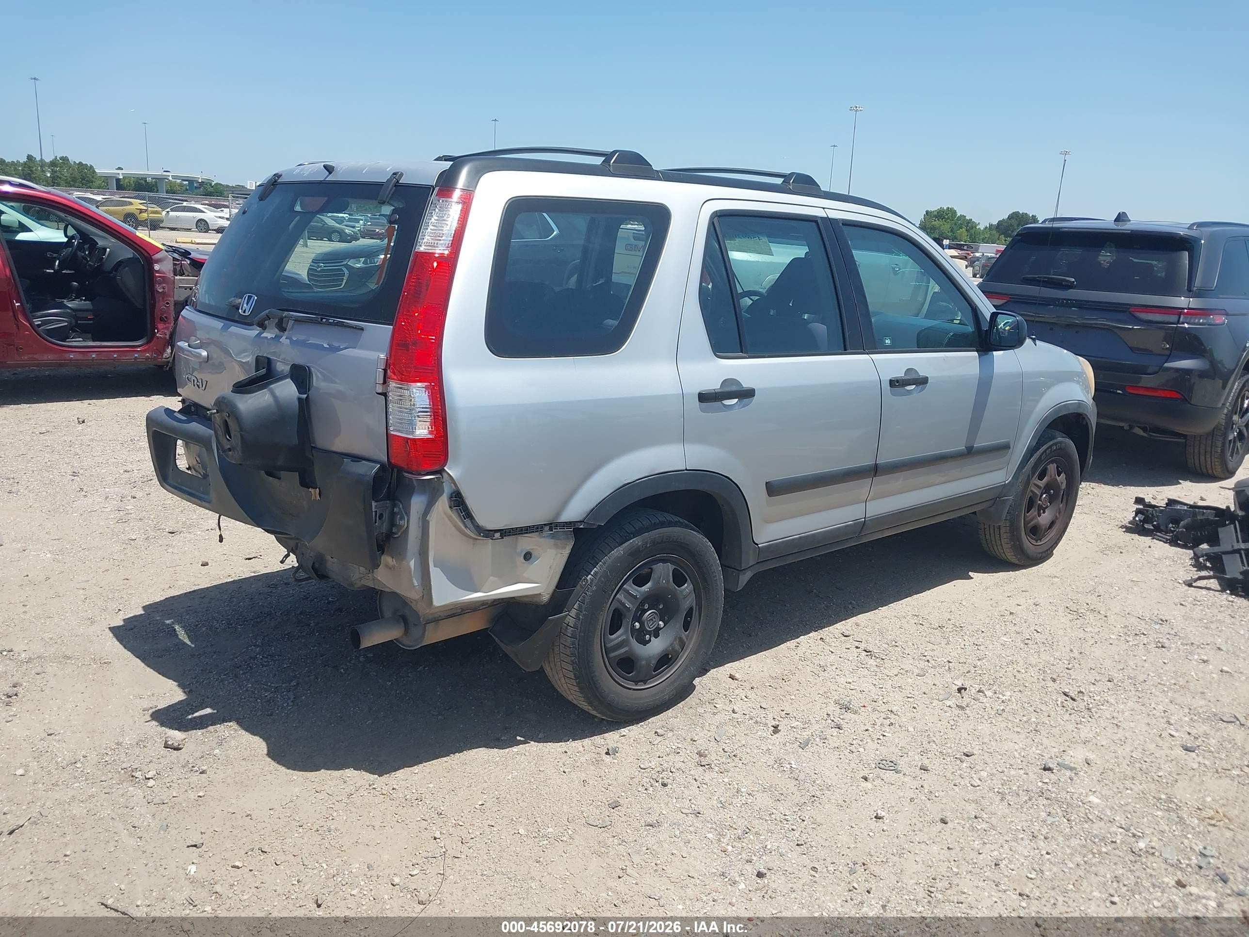 2006 Honda Cr-v Lx Silver vin: SHSRD685X6U402433