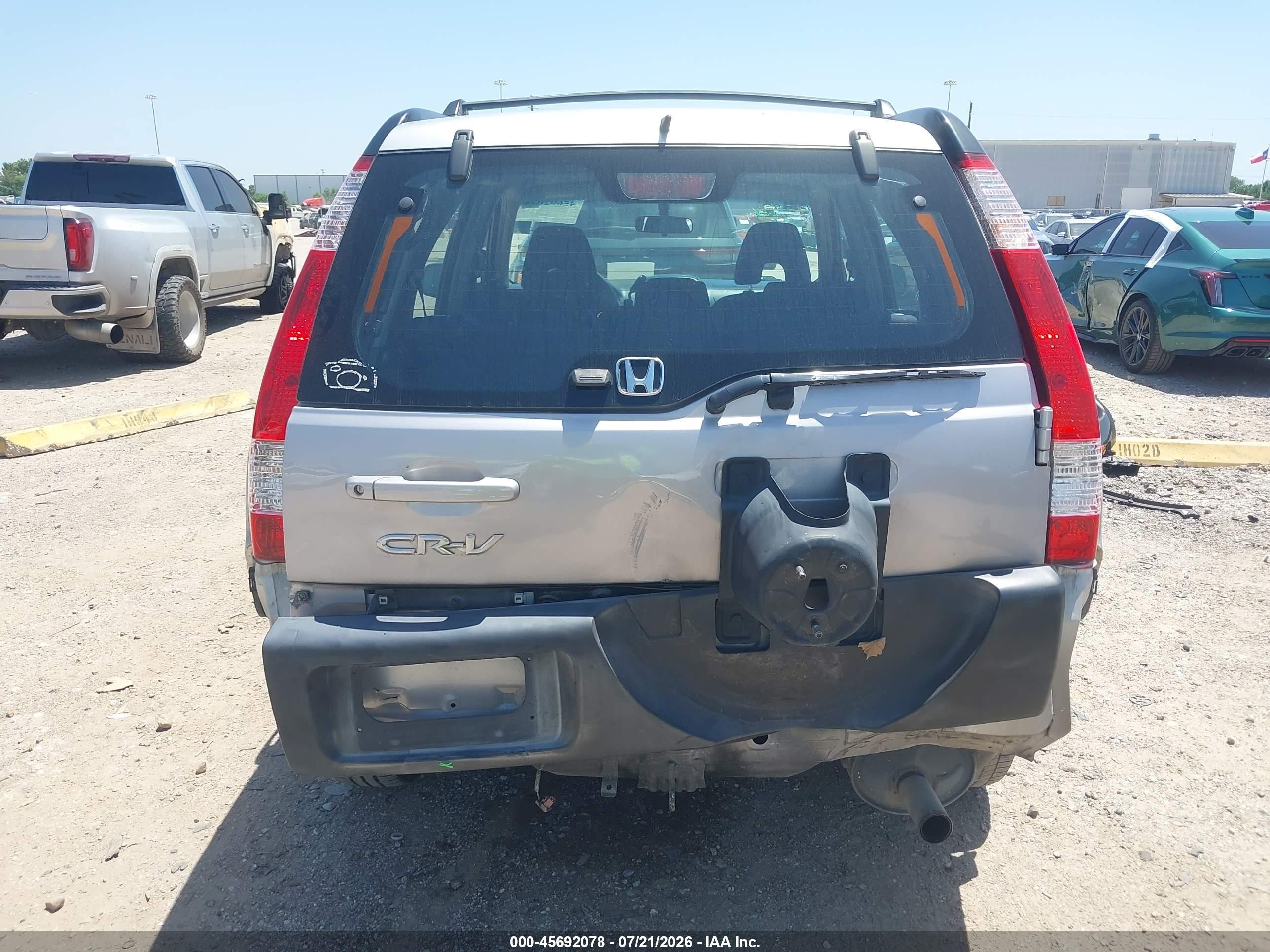 2006 Honda Cr-v Lx Silver vin: SHSRD685X6U402433