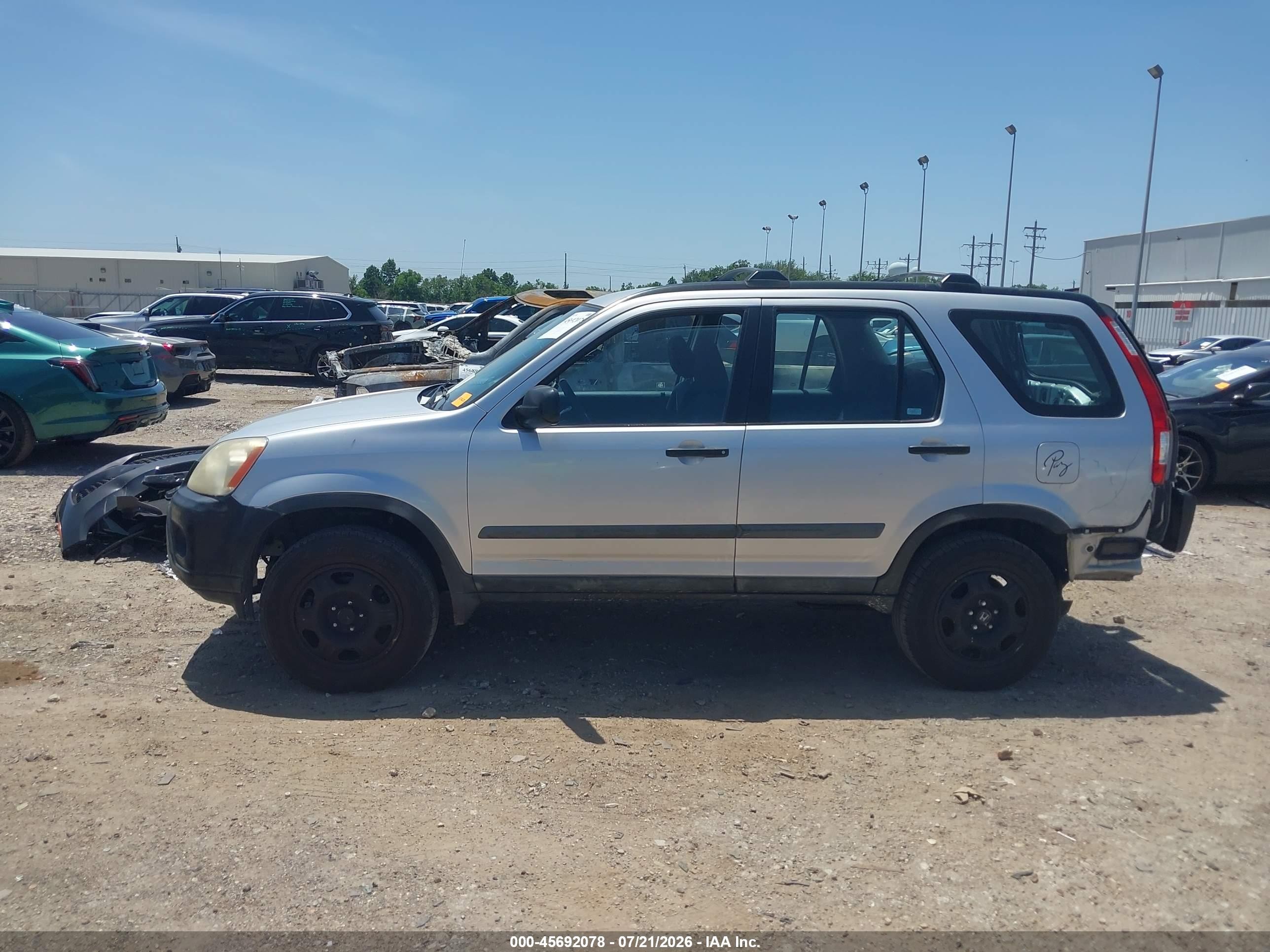 2006 Honda Cr-v Lx Silver vin: SHSRD685X6U402433