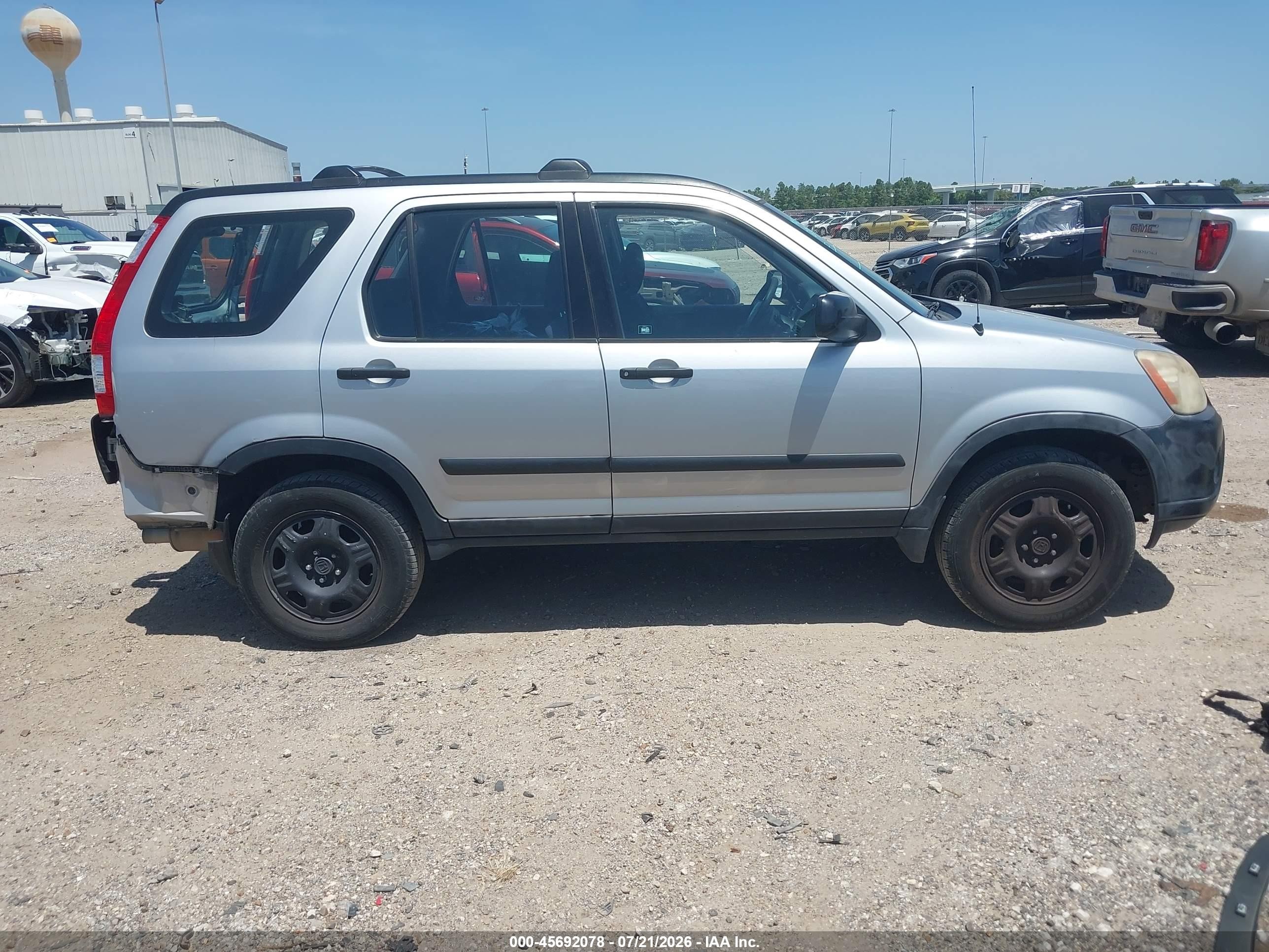 2006 Honda Cr-v Lx Silver vin: SHSRD685X6U402433