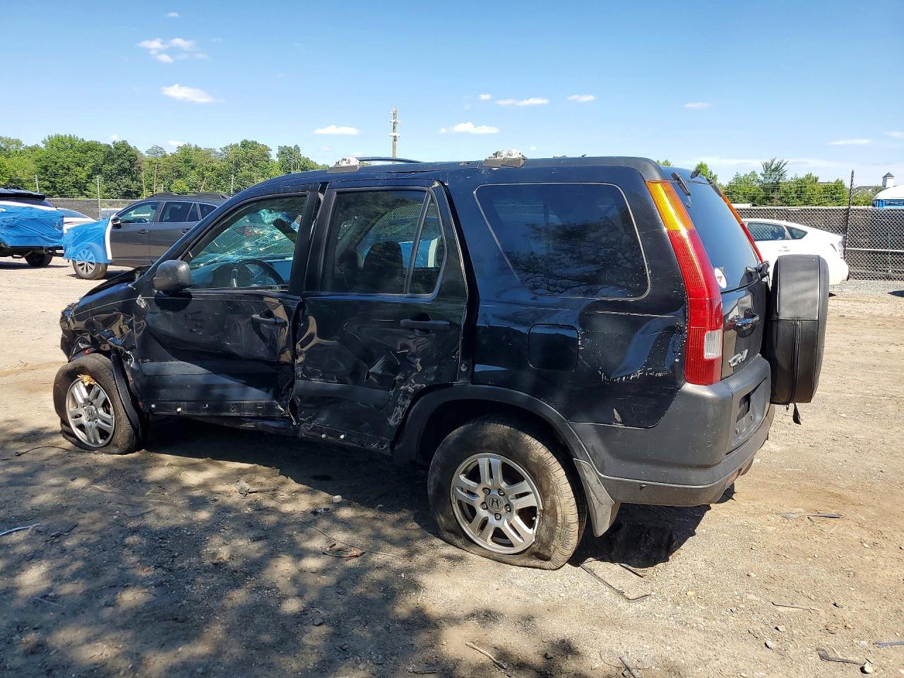 2003 Honda Cr-v Ex Black vin: SHSRD77833U153244