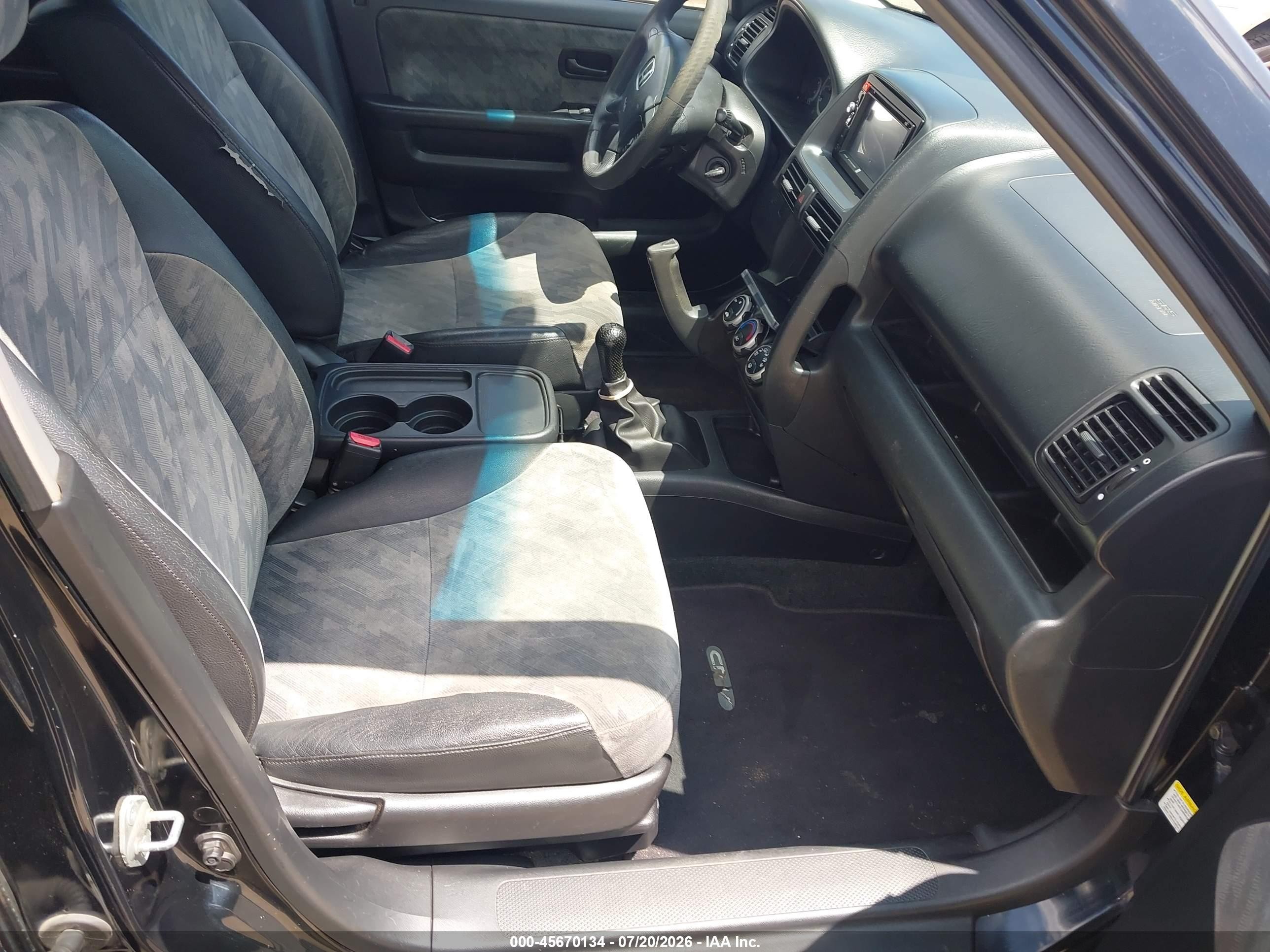 2004 Honda Cr-v Ex Black vin: SHSRD77834U207014