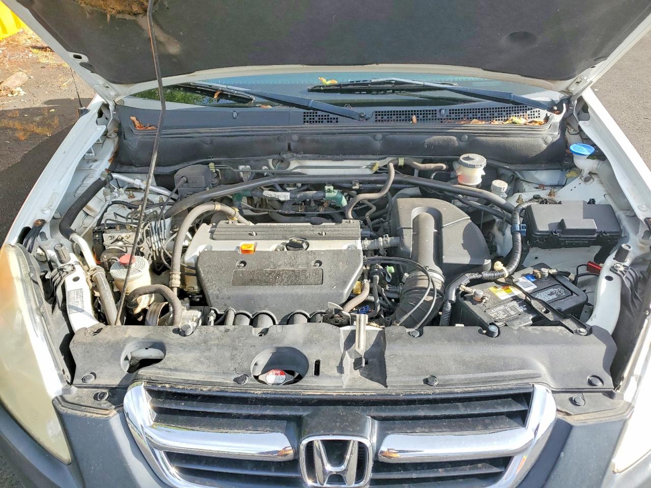 2003 Honda Cr-v Ex White vin: SHSRD77853U153519
