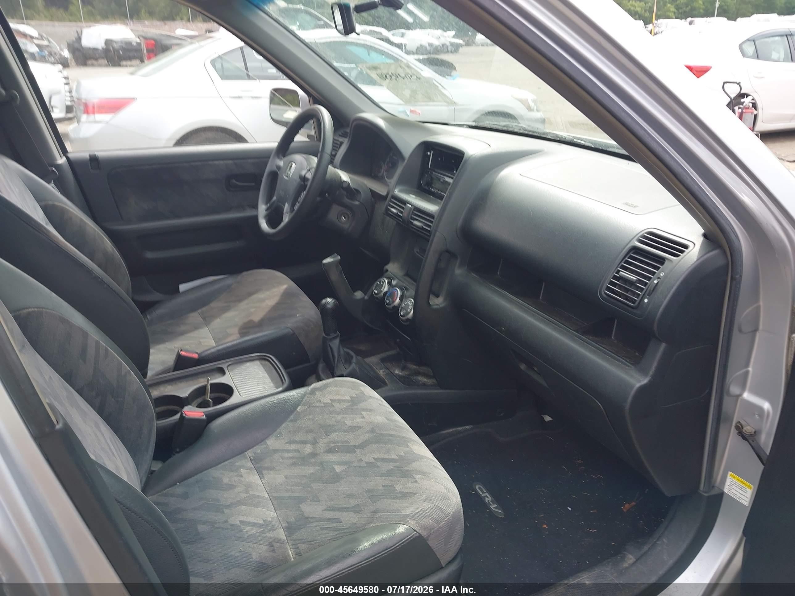 2004 Honda Cr-v Ex Silver vin: SHSRD77864U247118