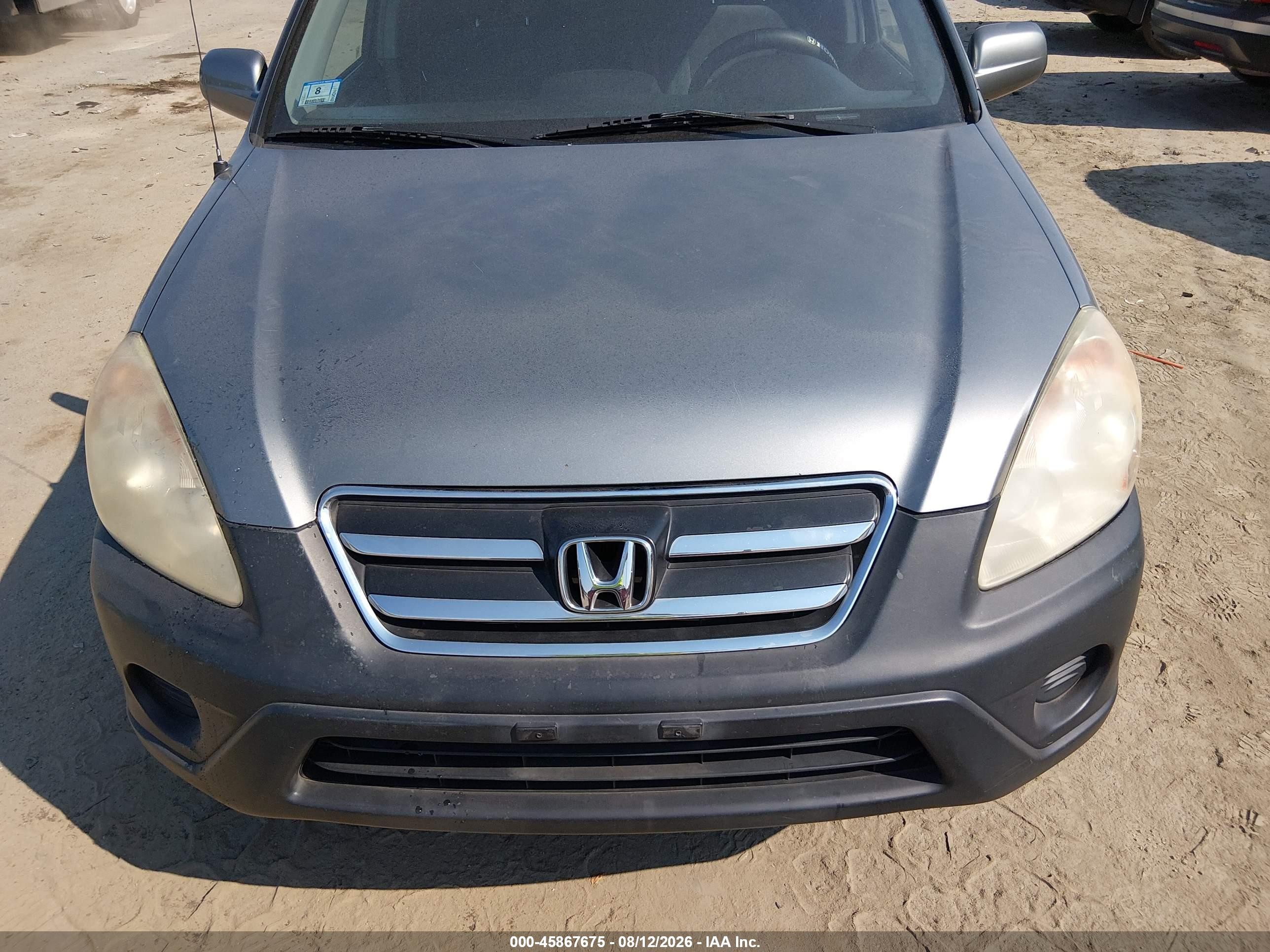 2006 Honda Cr-v Ex Silver vin: SHSRD778X6U420013