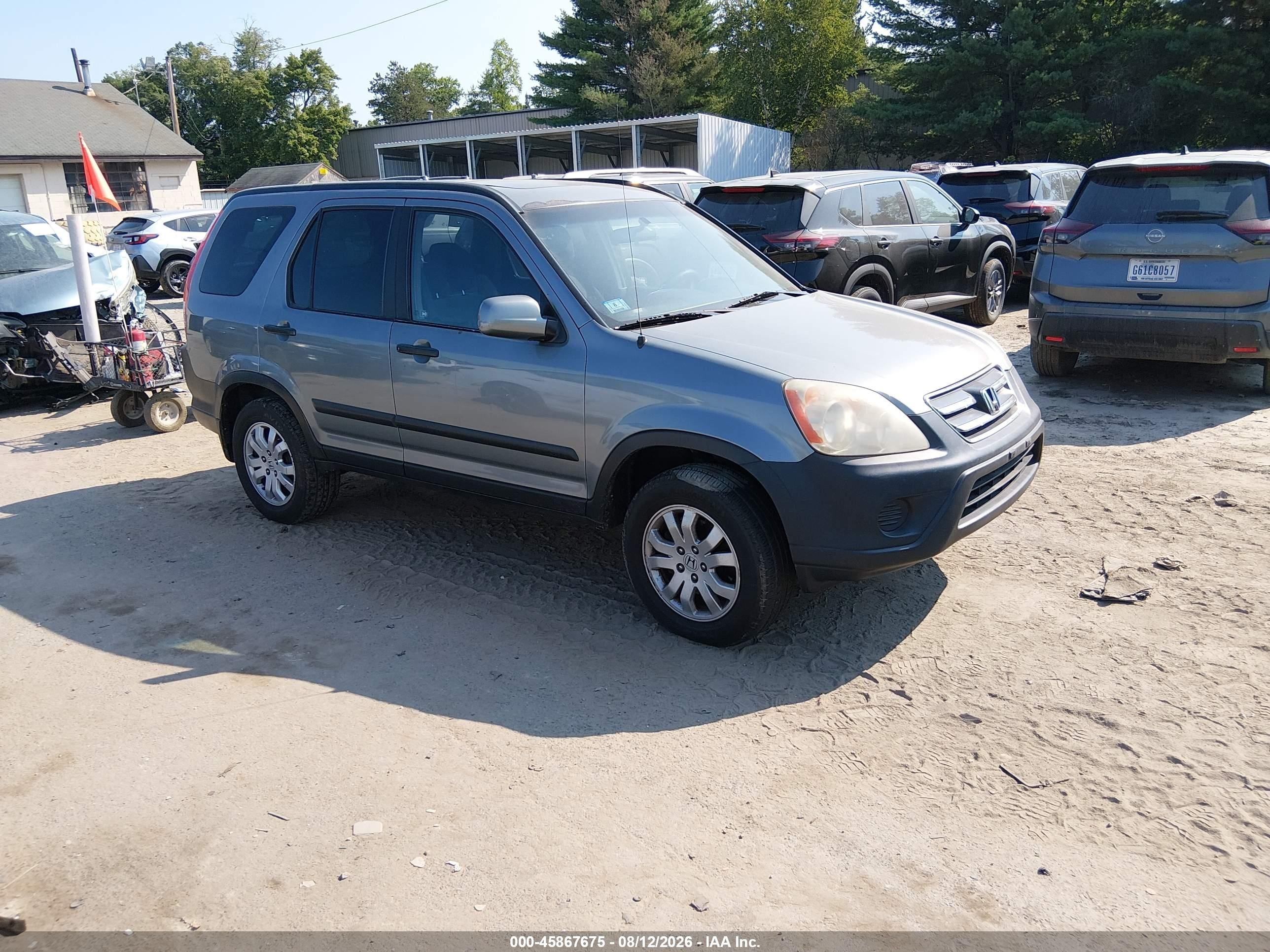 2006 Honda Cr-v Ex Silver vin: SHSRD778X6U420013