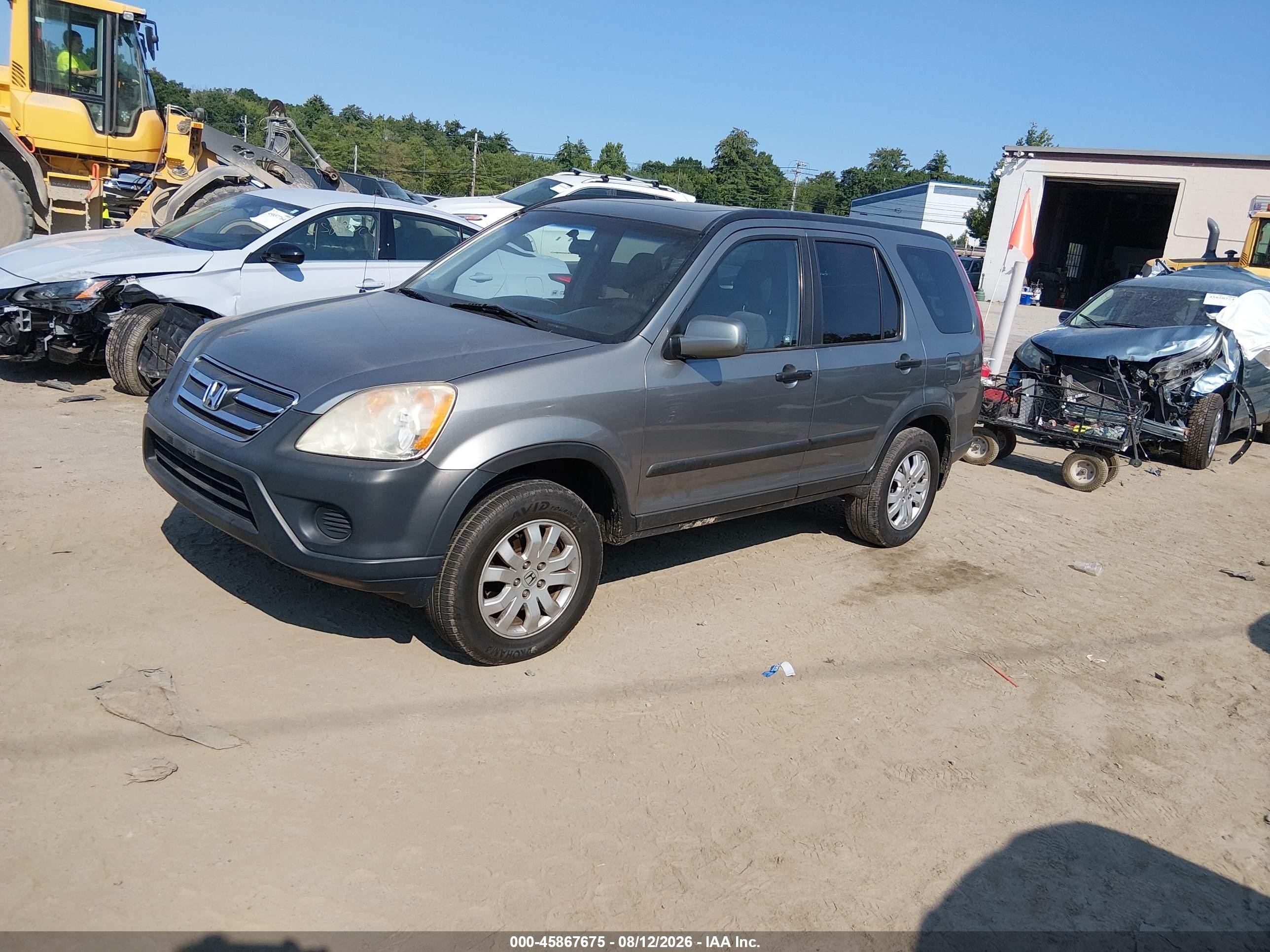 2006 Honda Cr-v Ex Silver vin: SHSRD778X6U420013