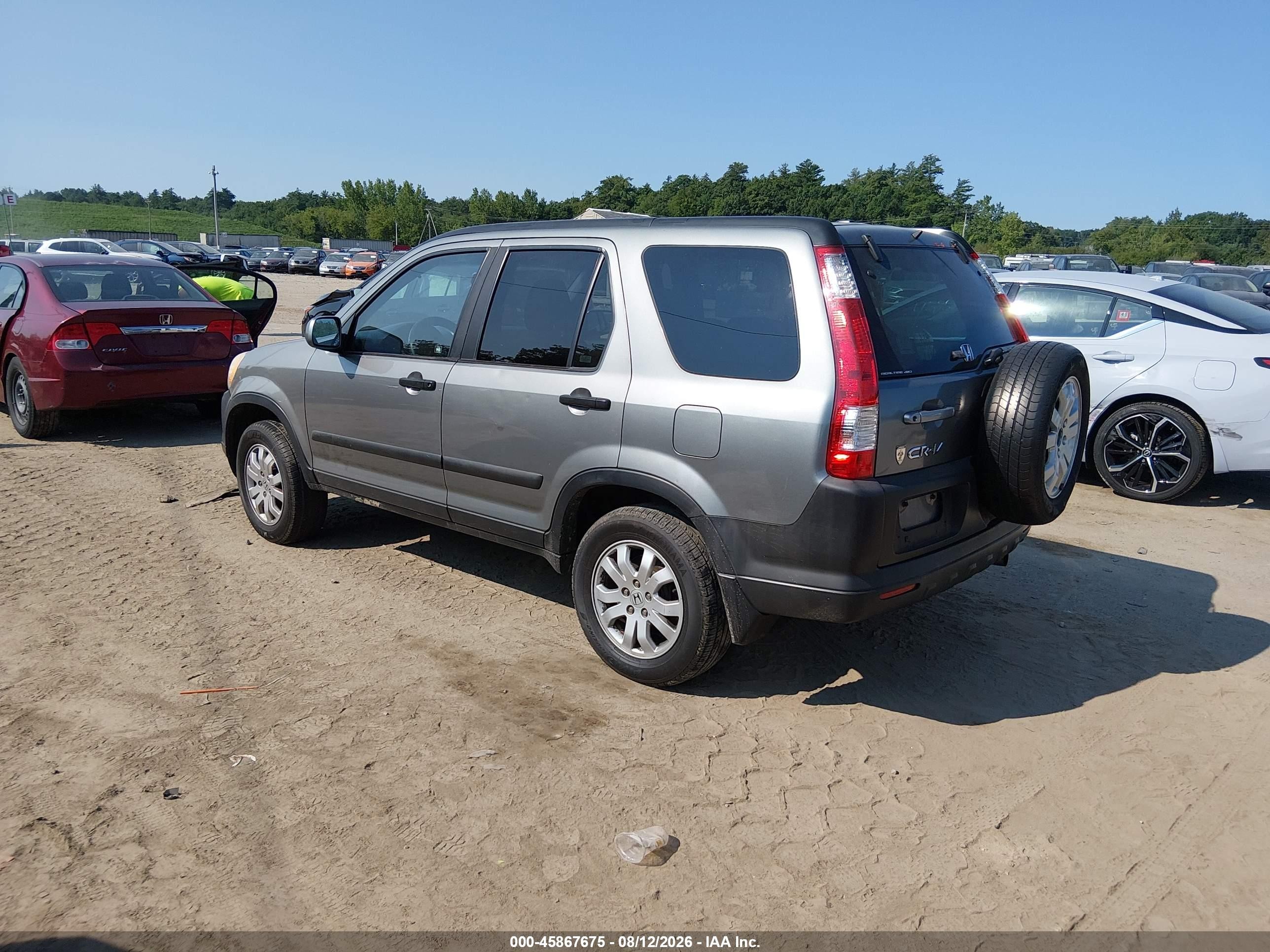 2006 Honda Cr-v Ex Silver vin: SHSRD778X6U420013