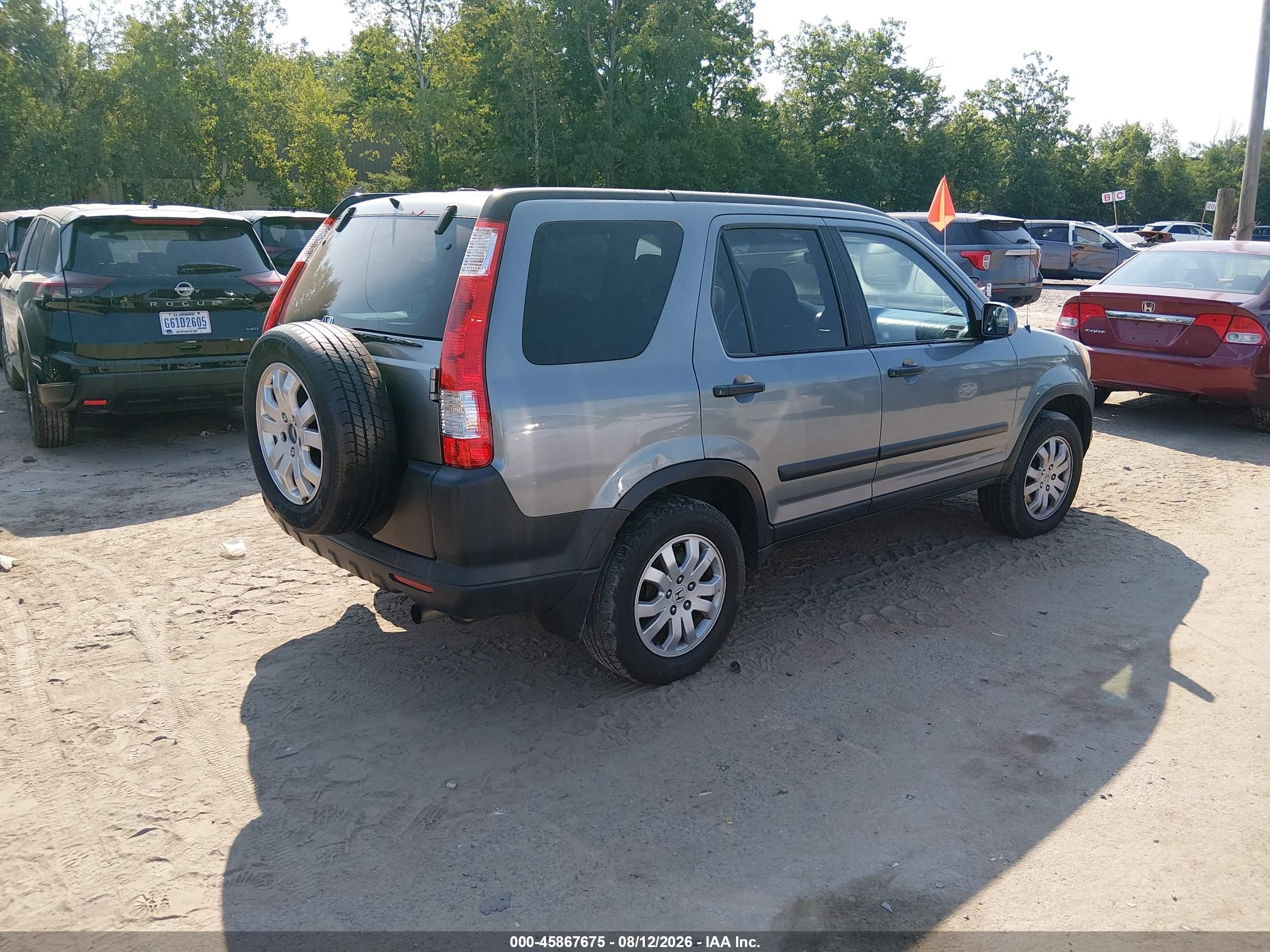 2006 Honda Cr-v Ex Silver vin: SHSRD778X6U420013