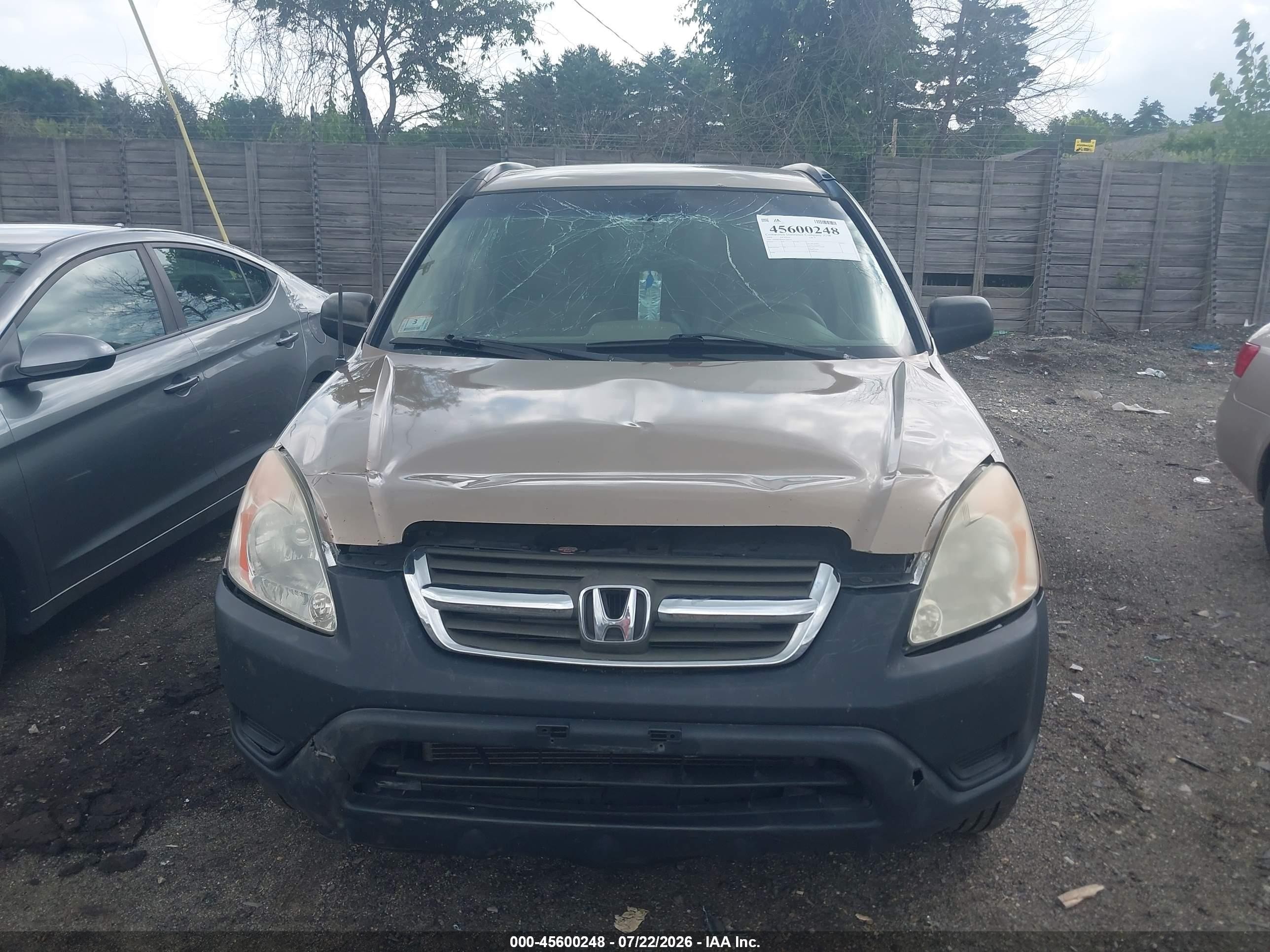 2004 Honda Cr-v Lx Gold vin: SHSRD78404U212554
