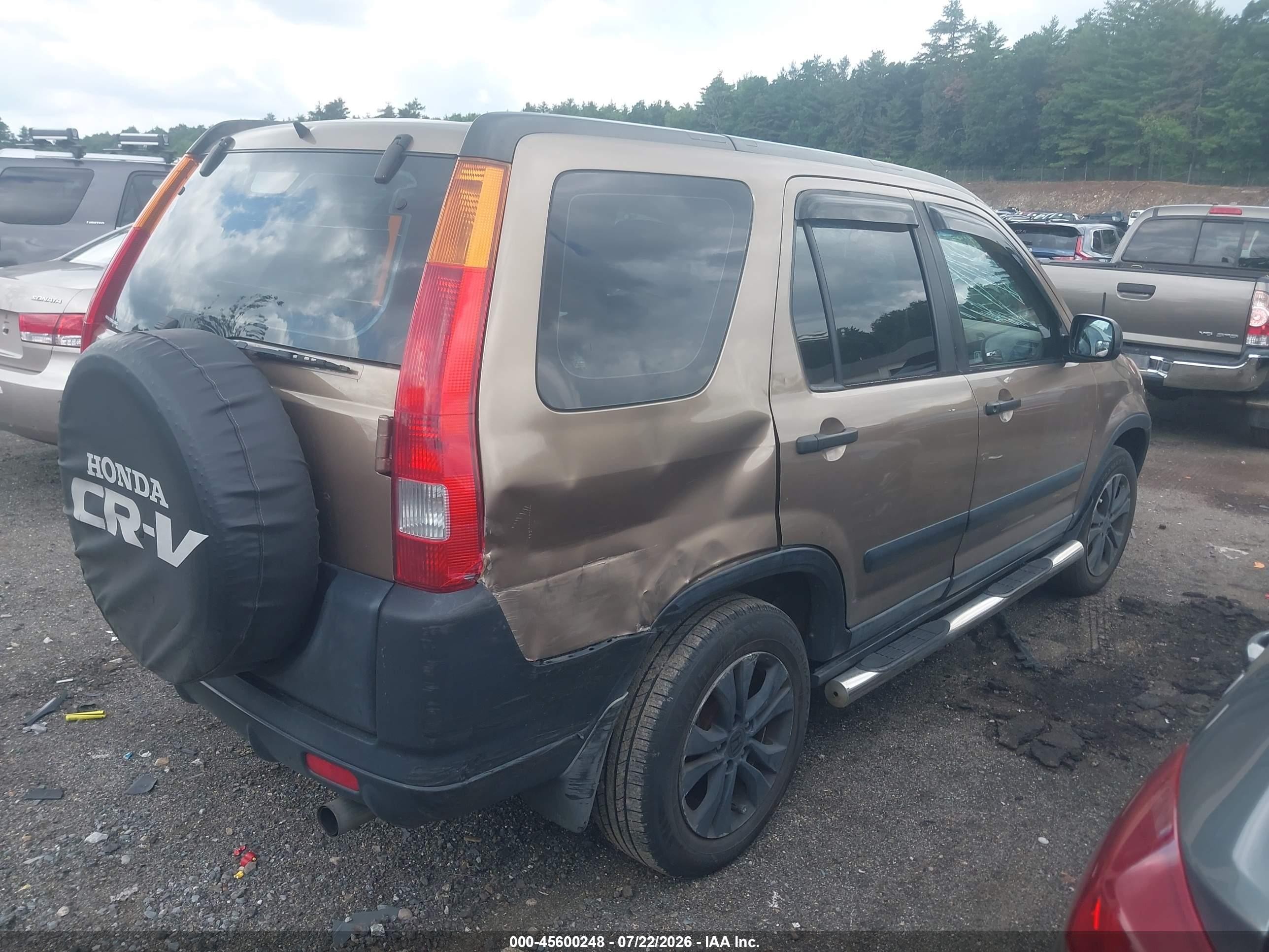 2004 Honda Cr-v Lx Gold vin: SHSRD78404U212554