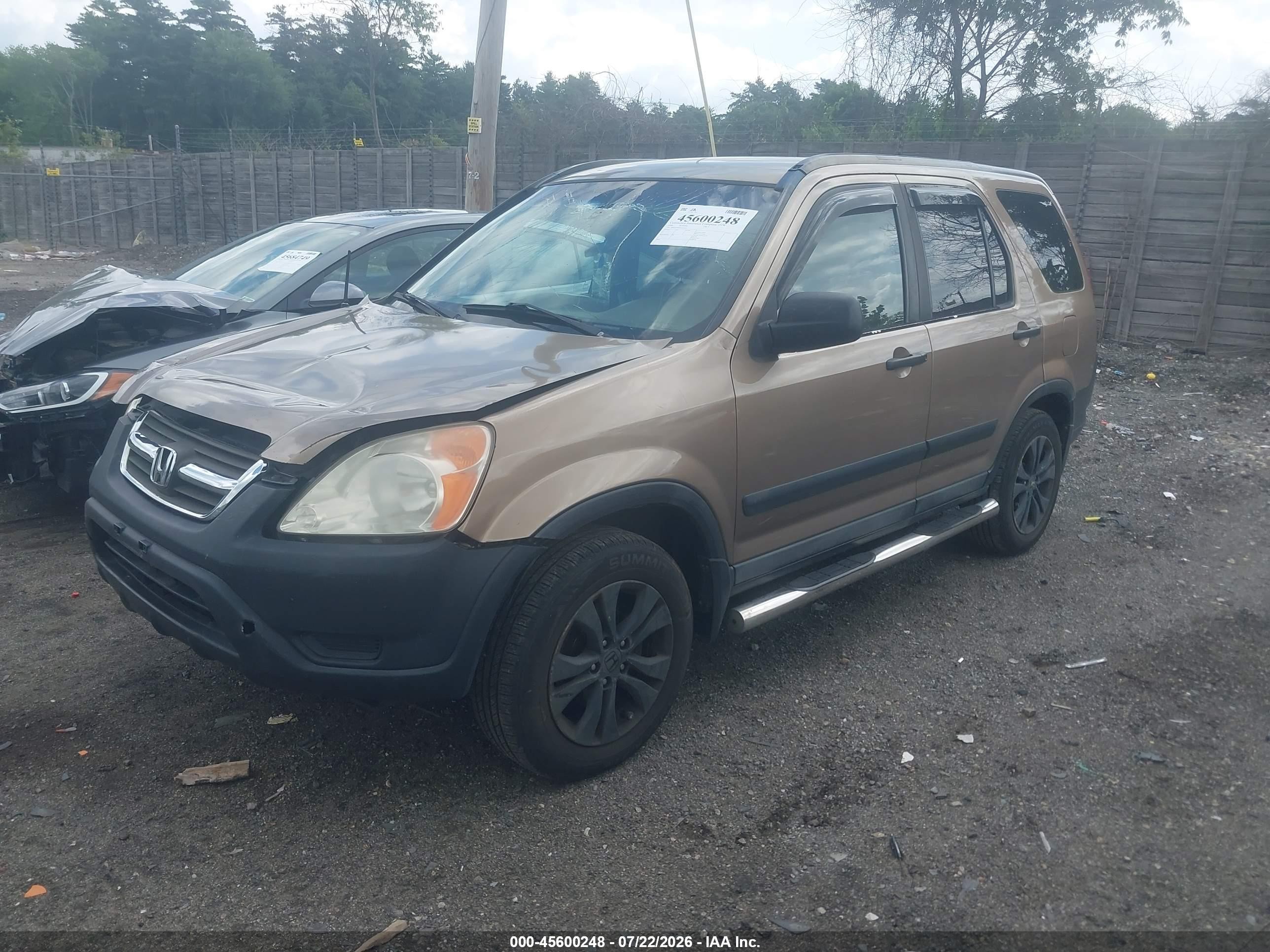 2004 Honda Cr-v Lx Gold vin: SHSRD78404U212554