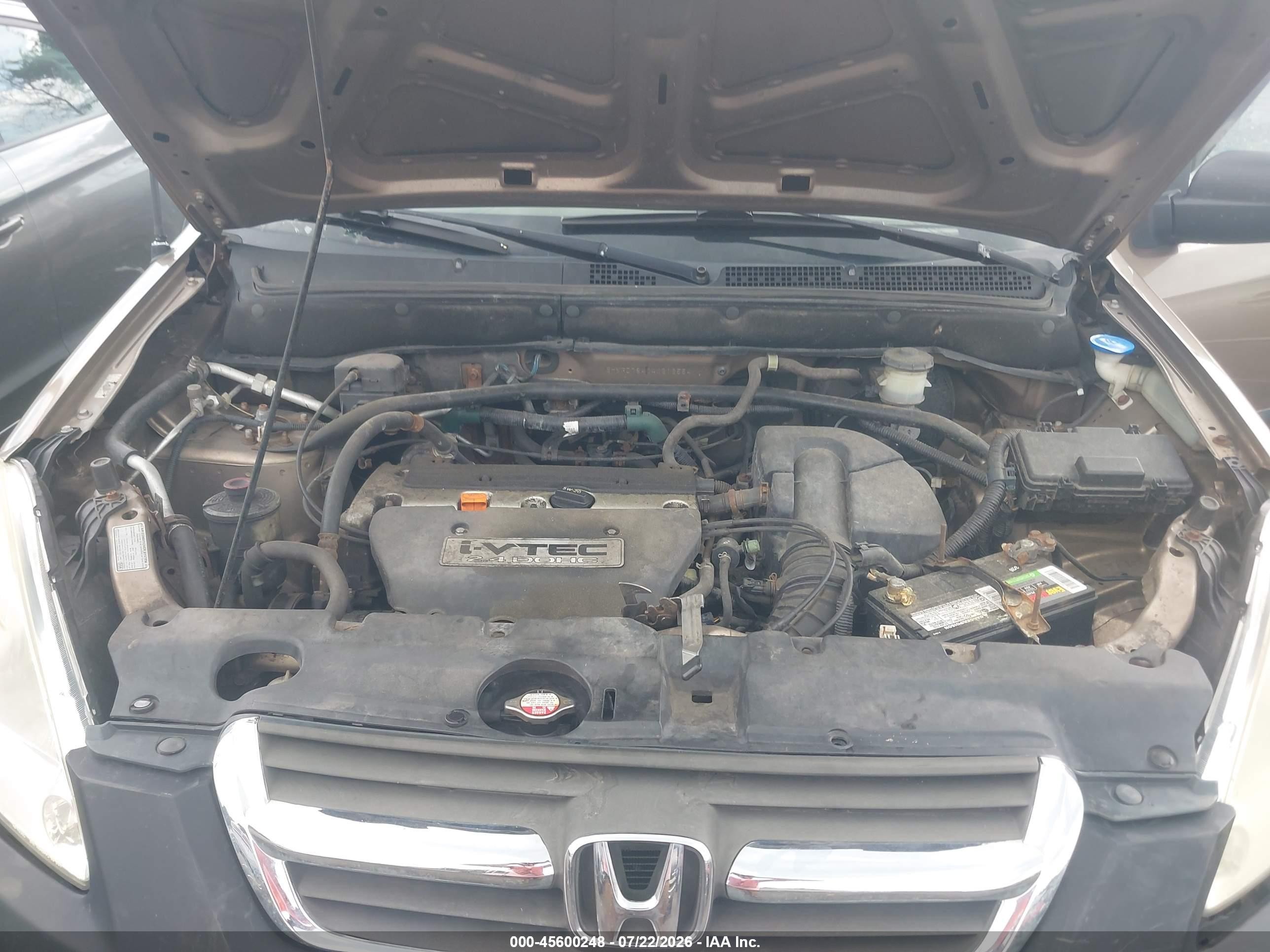2004 Honda Cr-v Lx Gold vin: SHSRD78404U212554