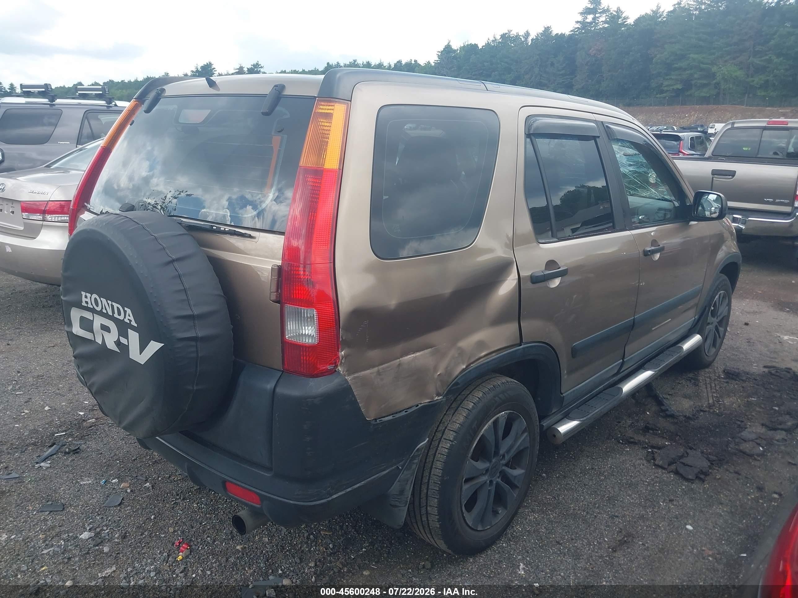 2004 Honda Cr-v Lx Gold vin: SHSRD78404U212554