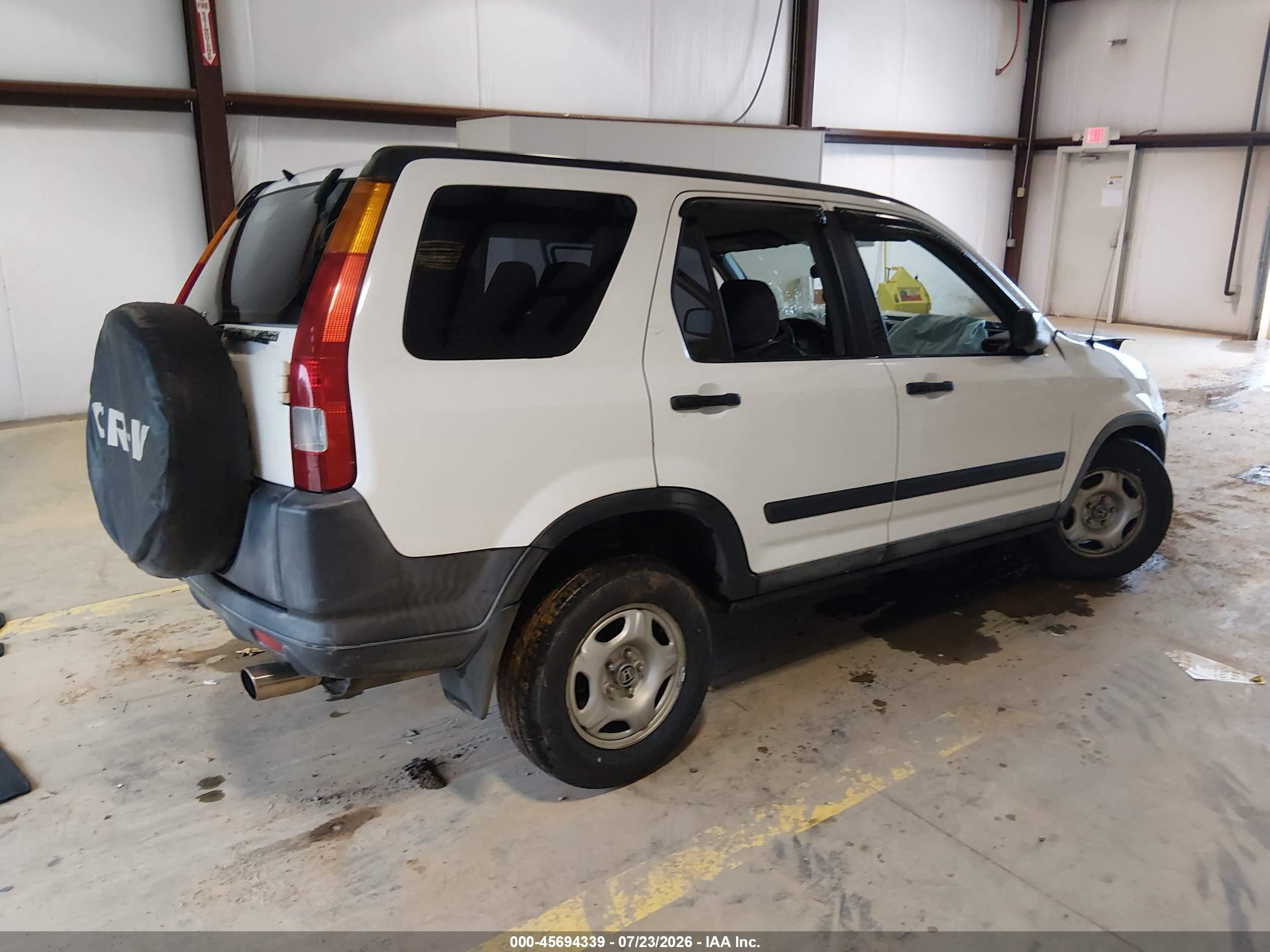 2003 Honda Cr-v Lx White vin: SHSRD78413U125485
