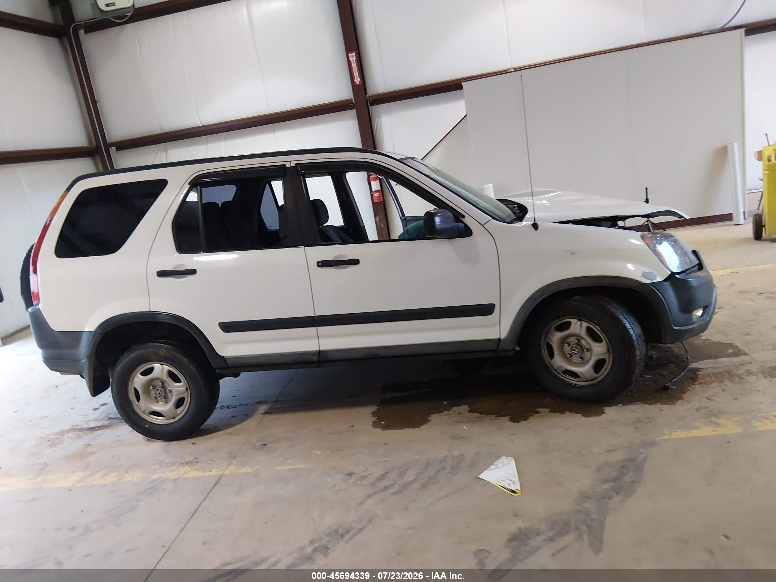2003 Honda Cr-v Lx White vin: SHSRD78413U125485