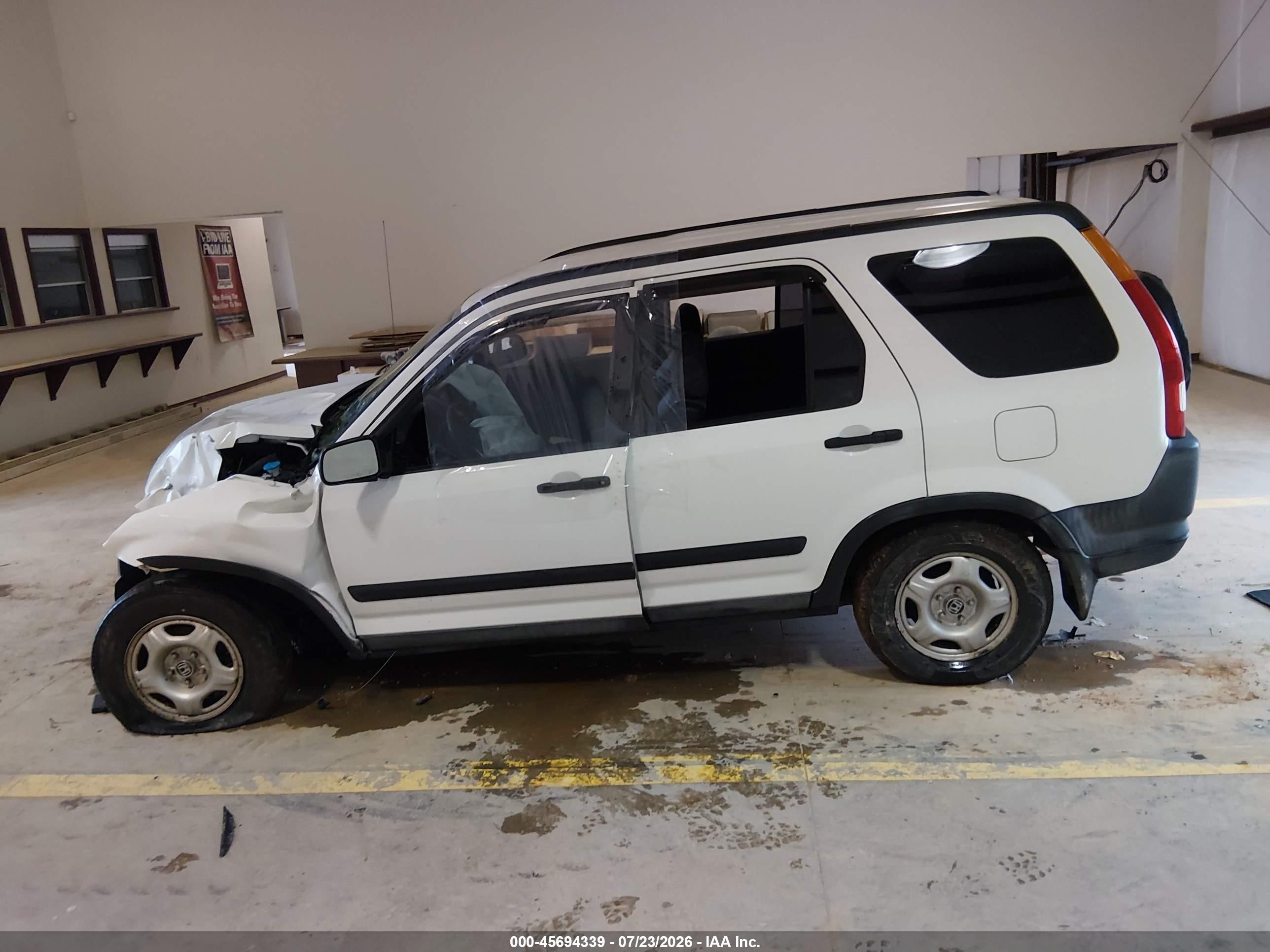 2003 Honda Cr-v Lx White vin: SHSRD78413U125485