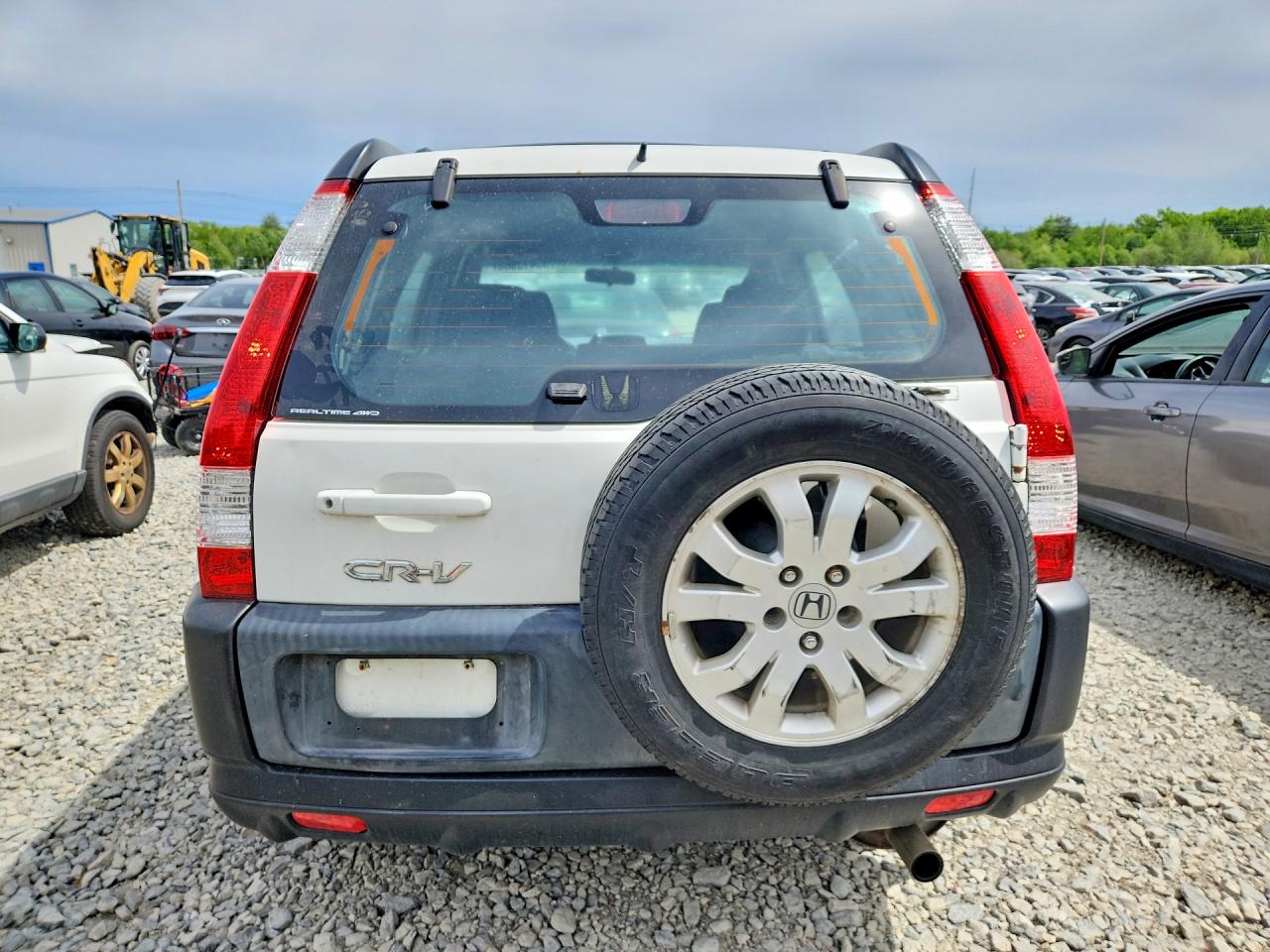 2004 Honda Cr-v Lx White vin: SHSRD78414U215995