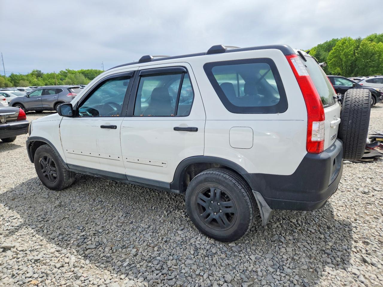2004 Honda Cr-v Lx White vin: SHSRD78414U215995