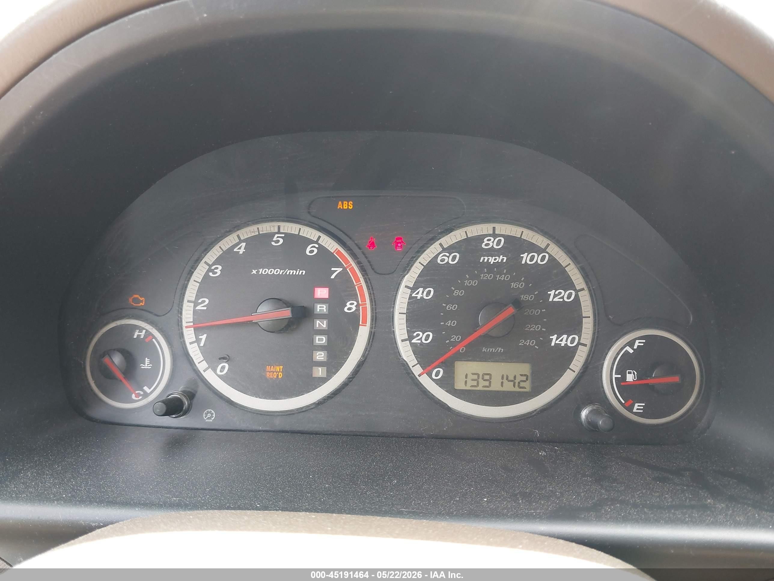 2004 Honda Cr-v Lx Red vin: SHSRD78414U240833