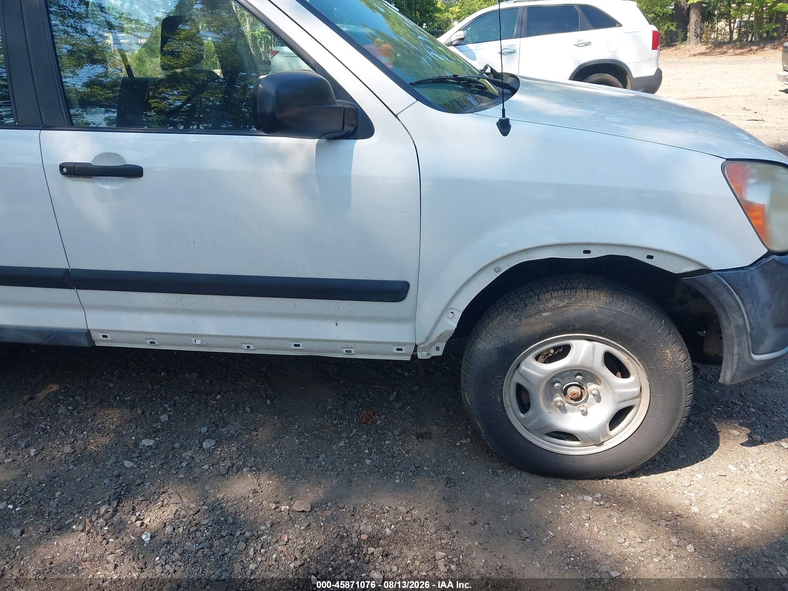2003 Honda Cr-v Lx White vin: SHSRD78423U149942
