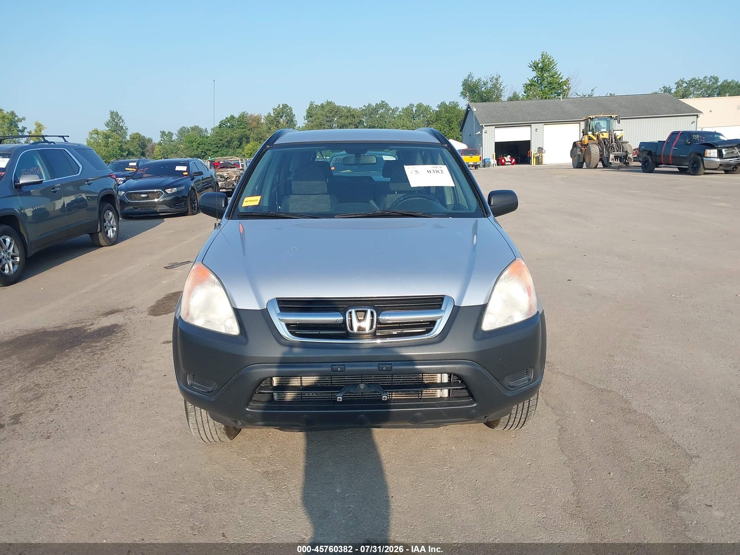 2003 Honda Cr-v Lx Silver vin: SHSRD78423U150881