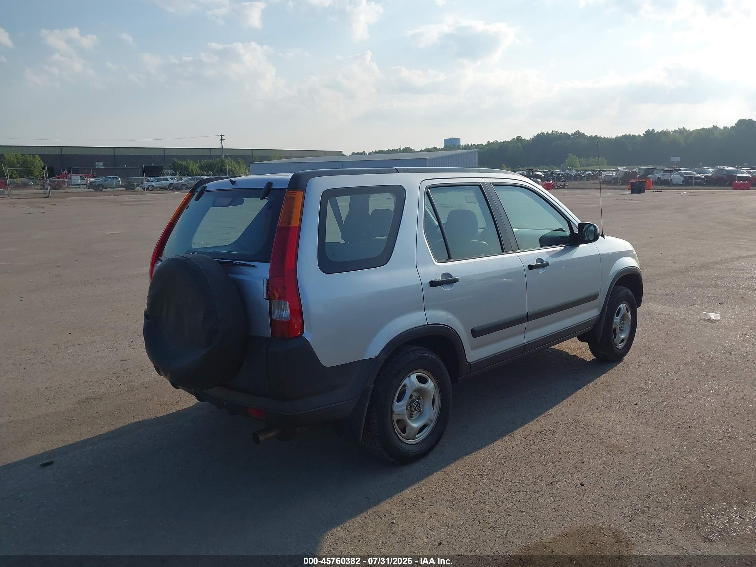 2003 Honda Cr-v Lx Silver vin: SHSRD78423U150881